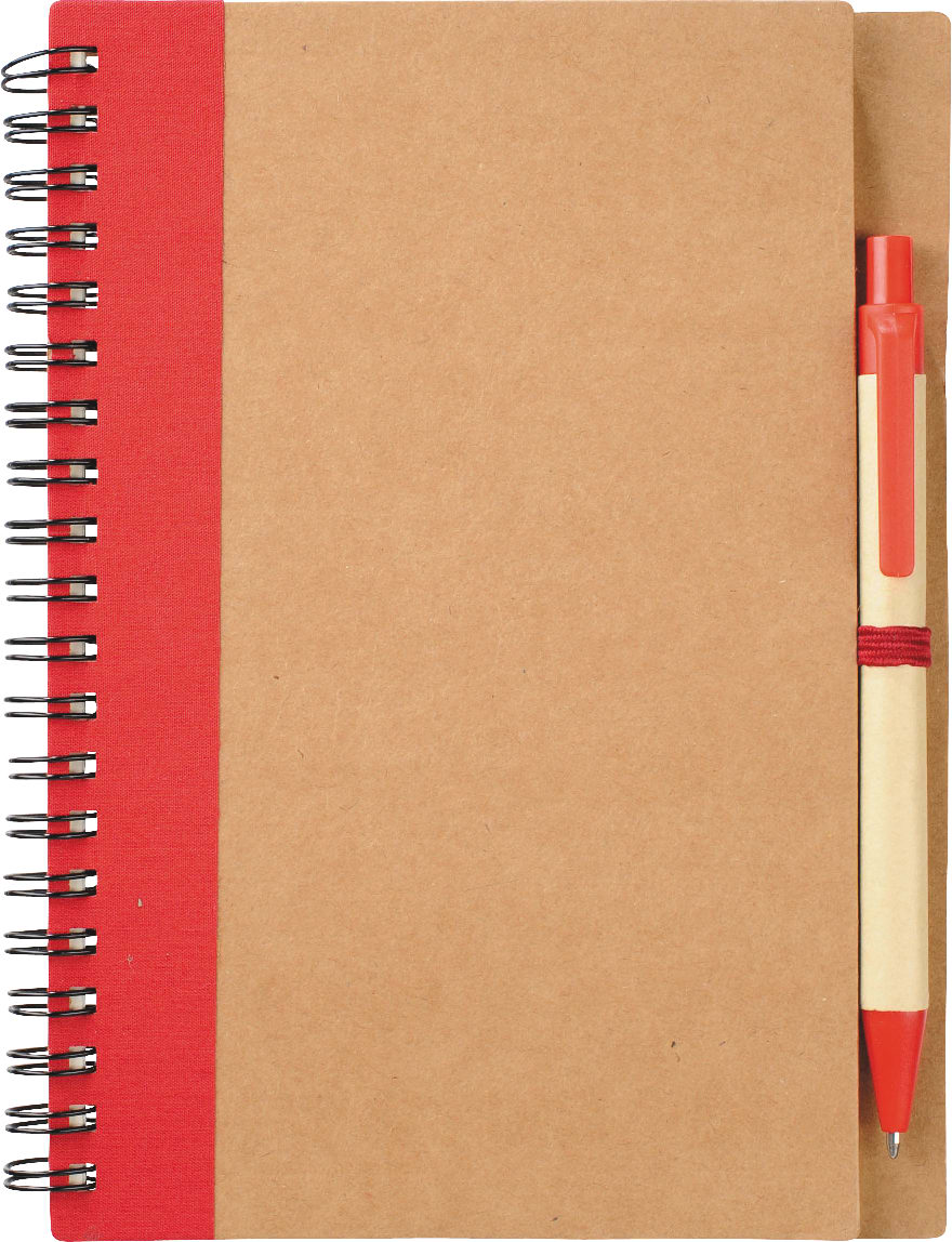 Picture of 5'' x 7'' FSC® Mix Eco-Friendly Spiral Notebook with Pen