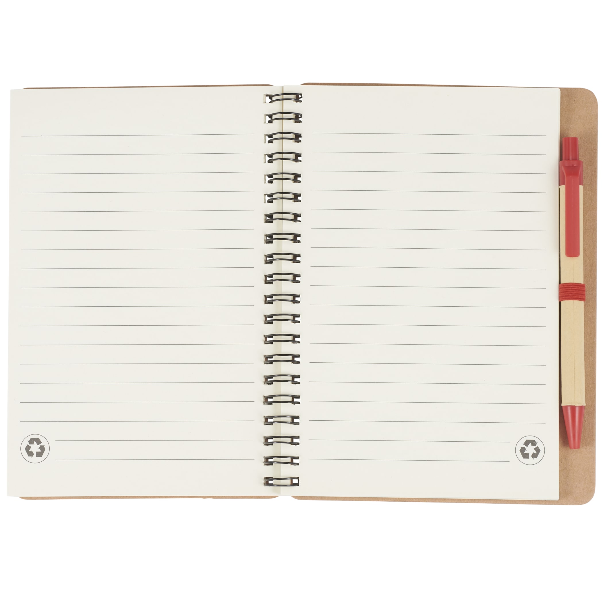 Picture of 5'' x 7'' FSC® Mix Eco-Friendly Spiral Notebook with Pen