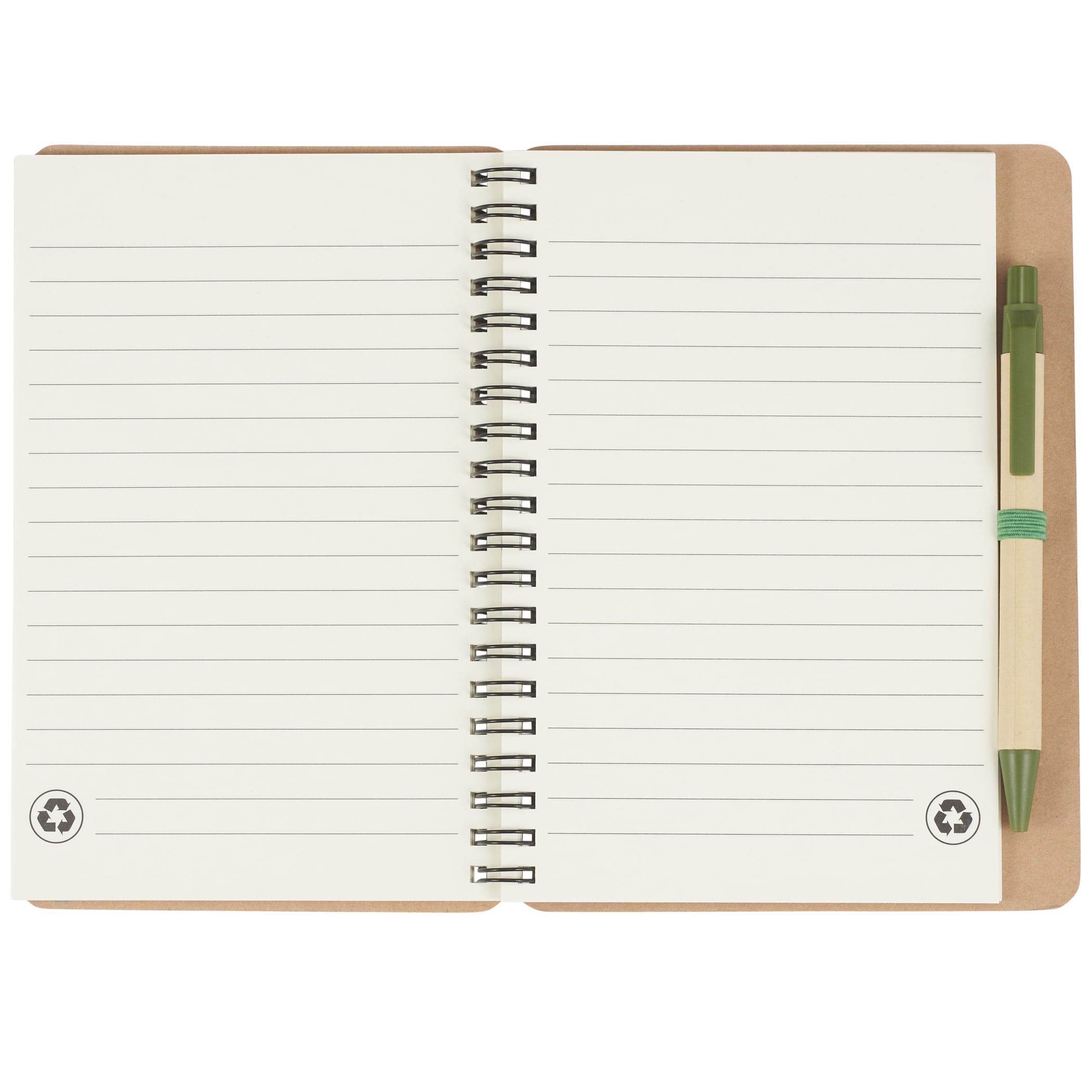 Picture of 5'' x 7'' FSC® Mix Eco-Friendly Spiral Notebook with Pen