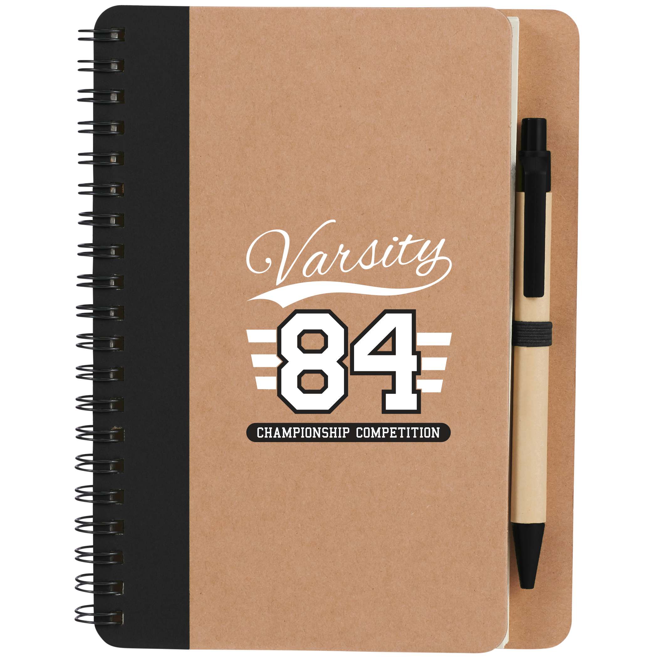 Picture of 5'' x 7'' FSC® Mix Eco-Friendly Spiral Notebook with Pen