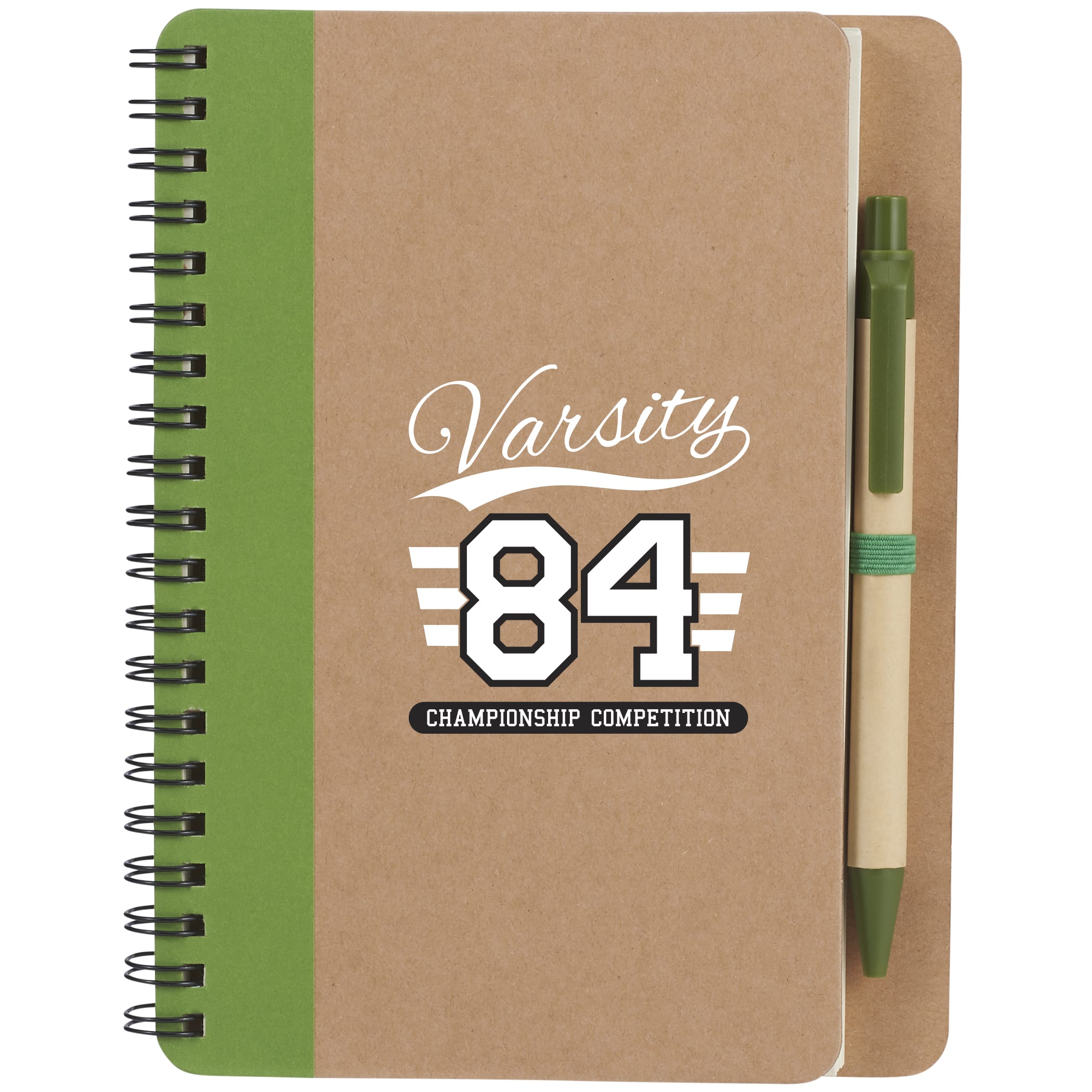 Picture of 5'' x 7'' FSC® Mix Eco-Friendly Spiral Notebook with Pen