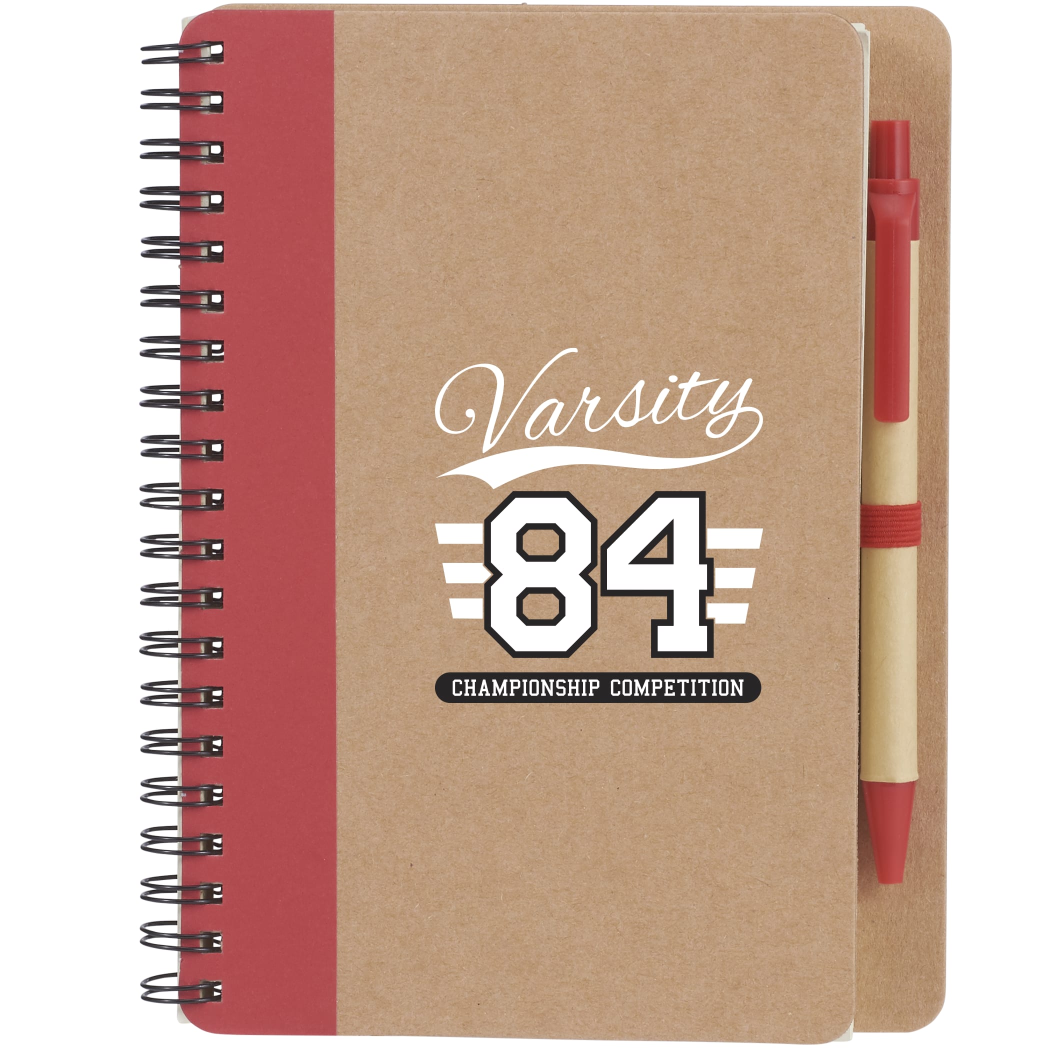 Picture of 5'' x 7'' FSC® Mix Eco-Friendly Spiral Notebook with Pen
