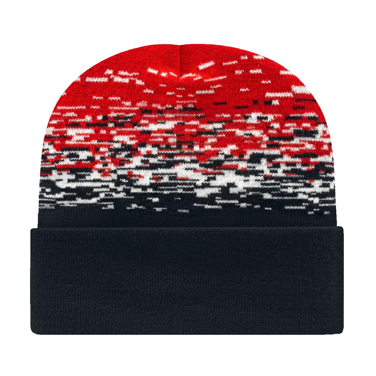 Picture of Static Pattern Knit Cap With Cuff