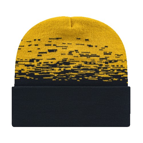 Picture of Static Pattern Knit Cap With Cuff