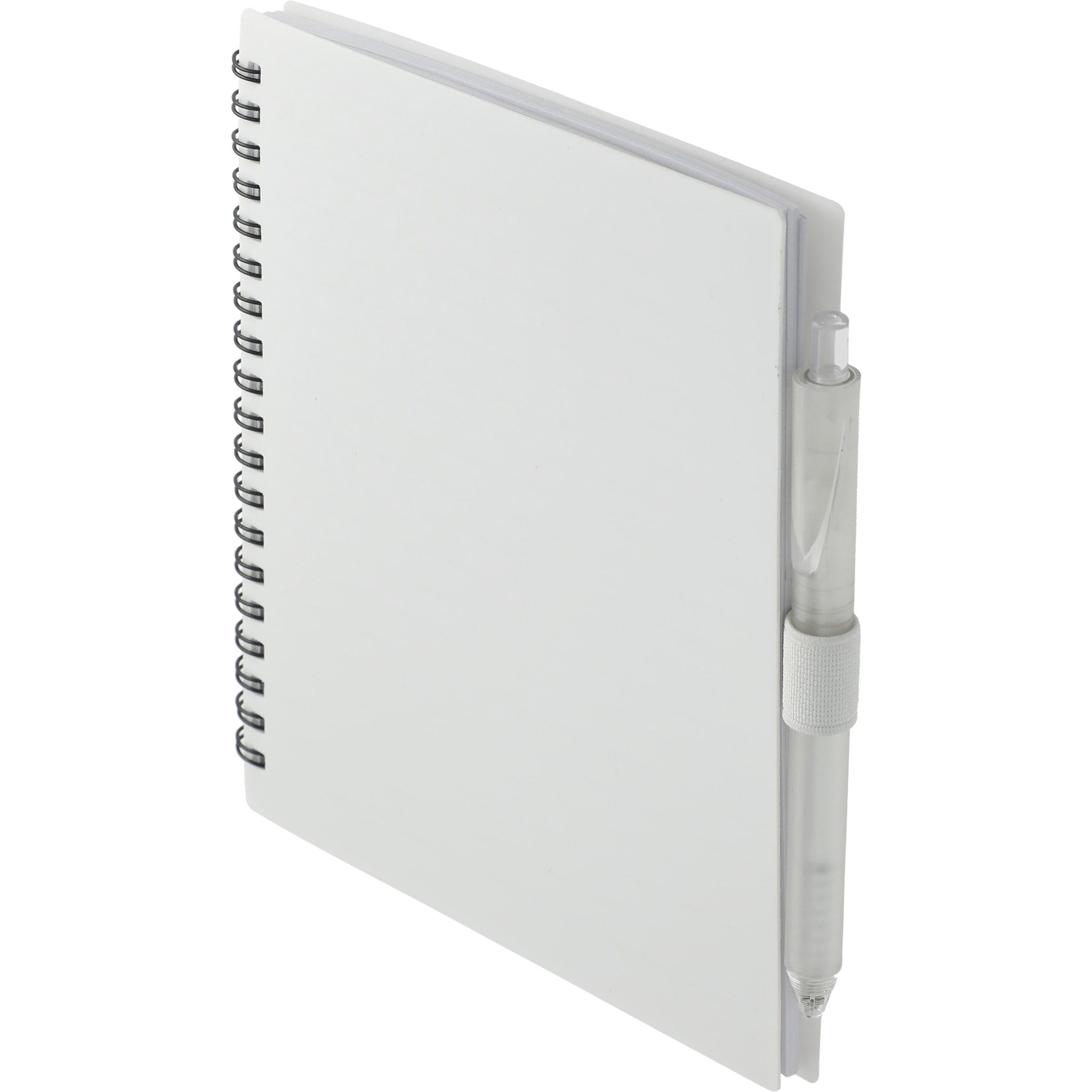 Picture of 5.5'' x 7'' FSC® Recycled Spiral Notebook w/ rPET Pen