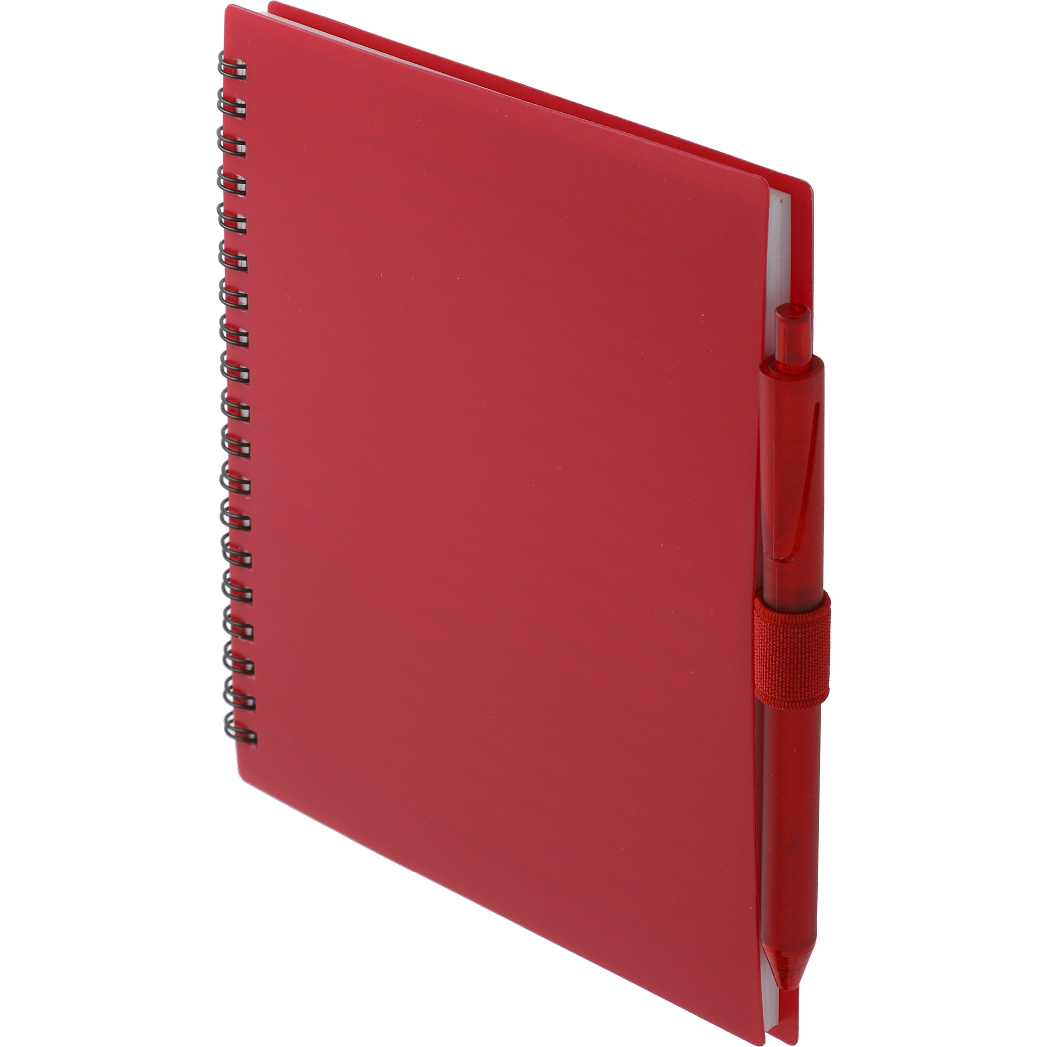 Picture of 5.5'' x 7'' FSC® Recycled Spiral Notebook w/ rPET Pen