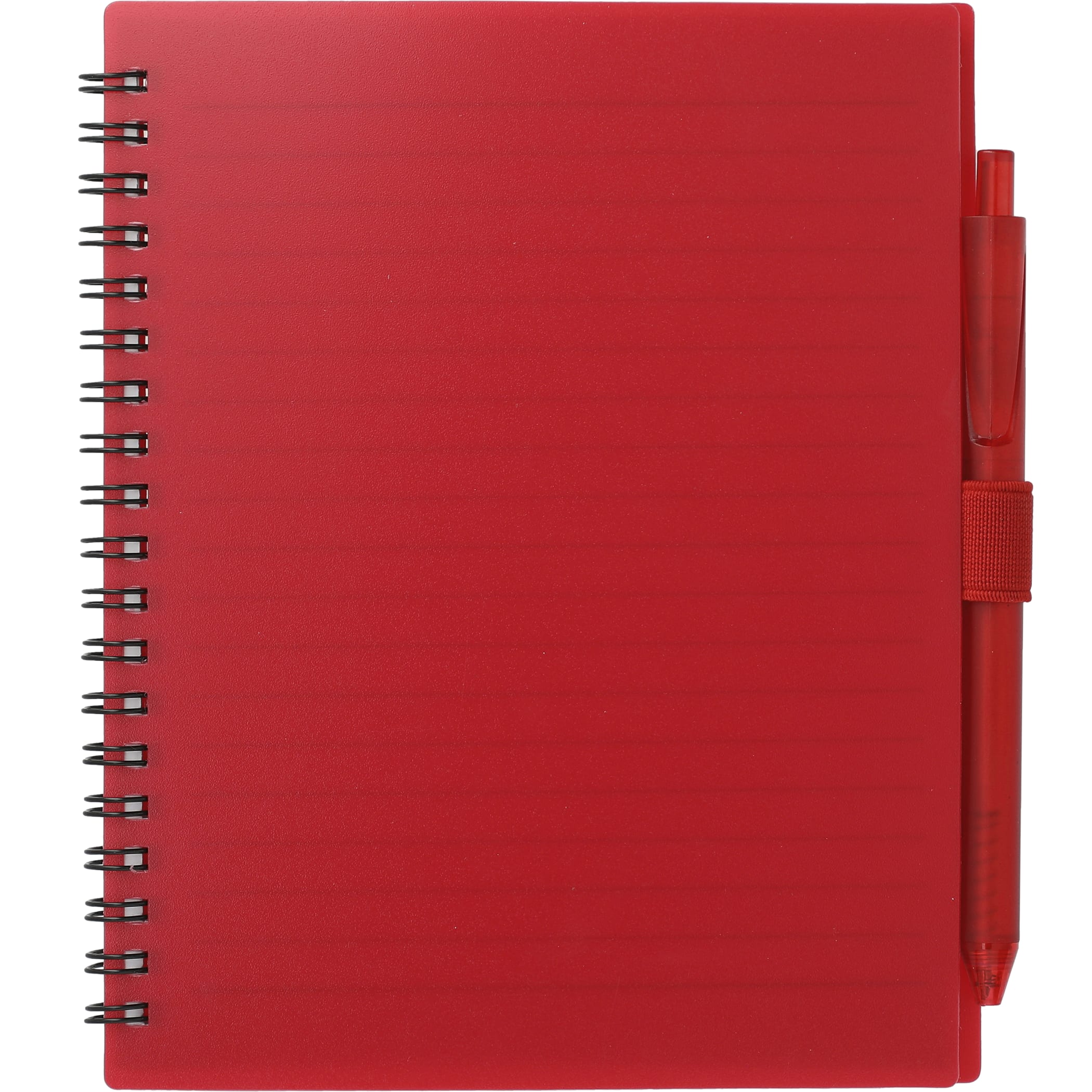Picture of 5.5'' x 7'' FSC® Recycled Spiral Notebook w/ rPET Pen