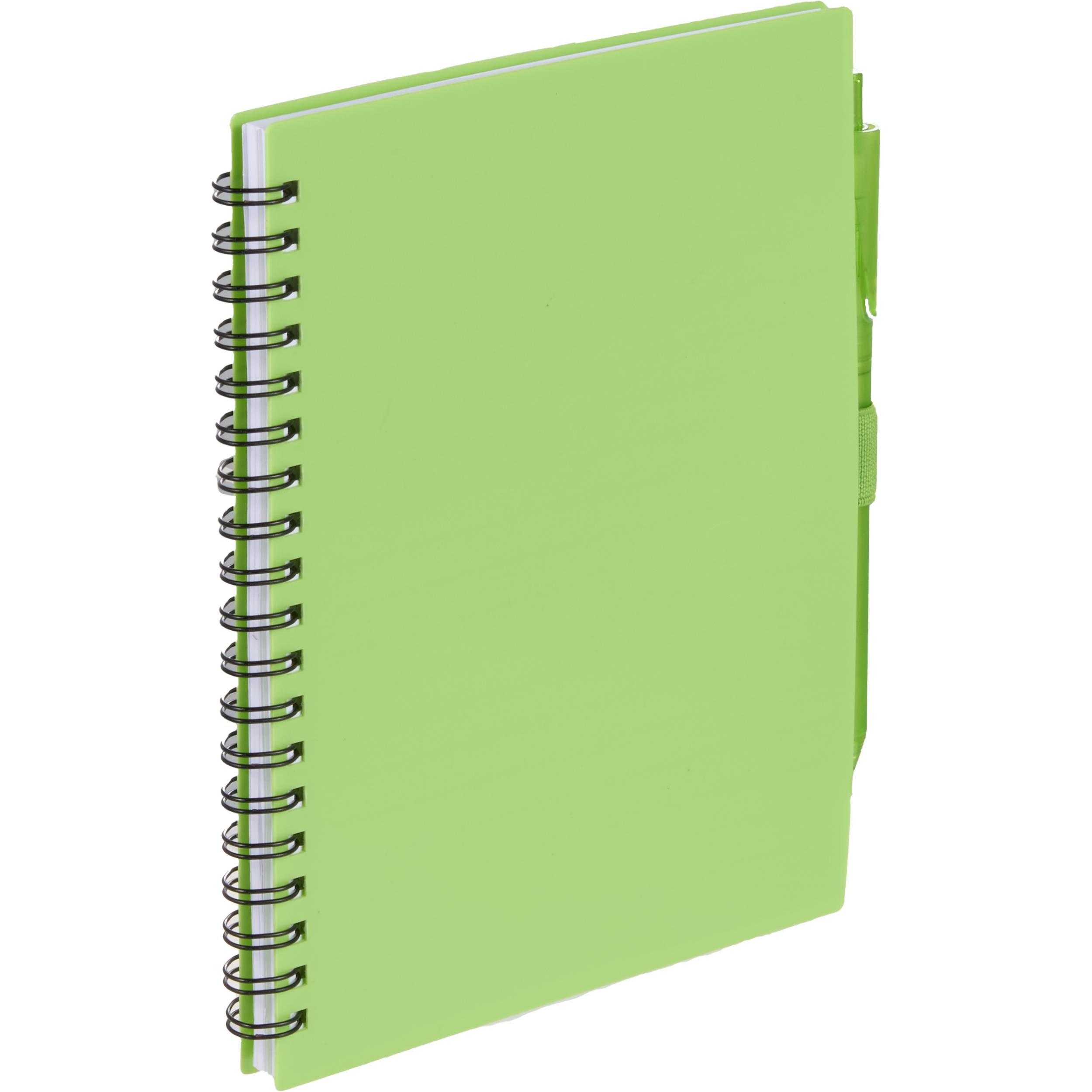 Picture of 5.5'' x 7'' FSC® Recycled Spiral Notebook w/ rPET Pen
