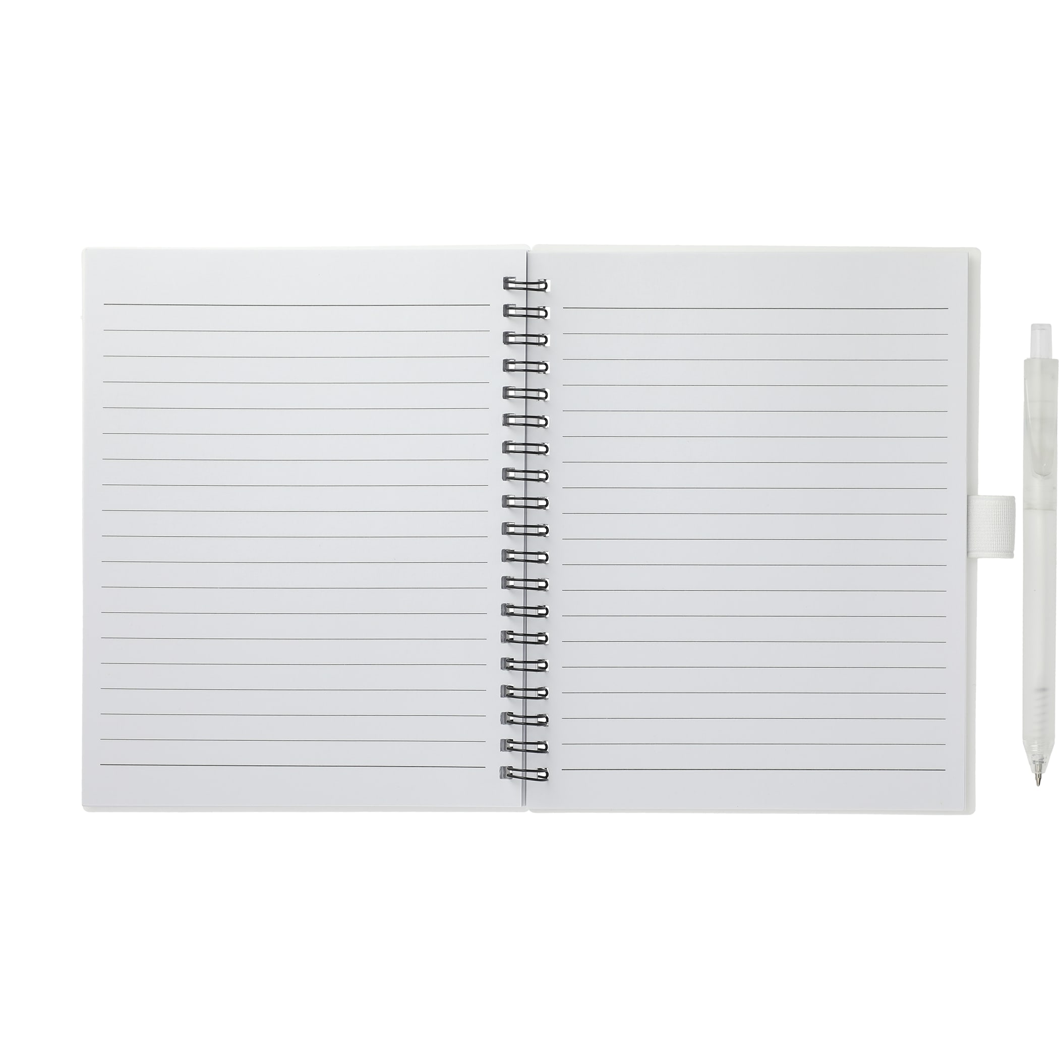 Picture of 5.5'' x 7'' FSC® Recycled Spiral Notebook w/ rPET Pen