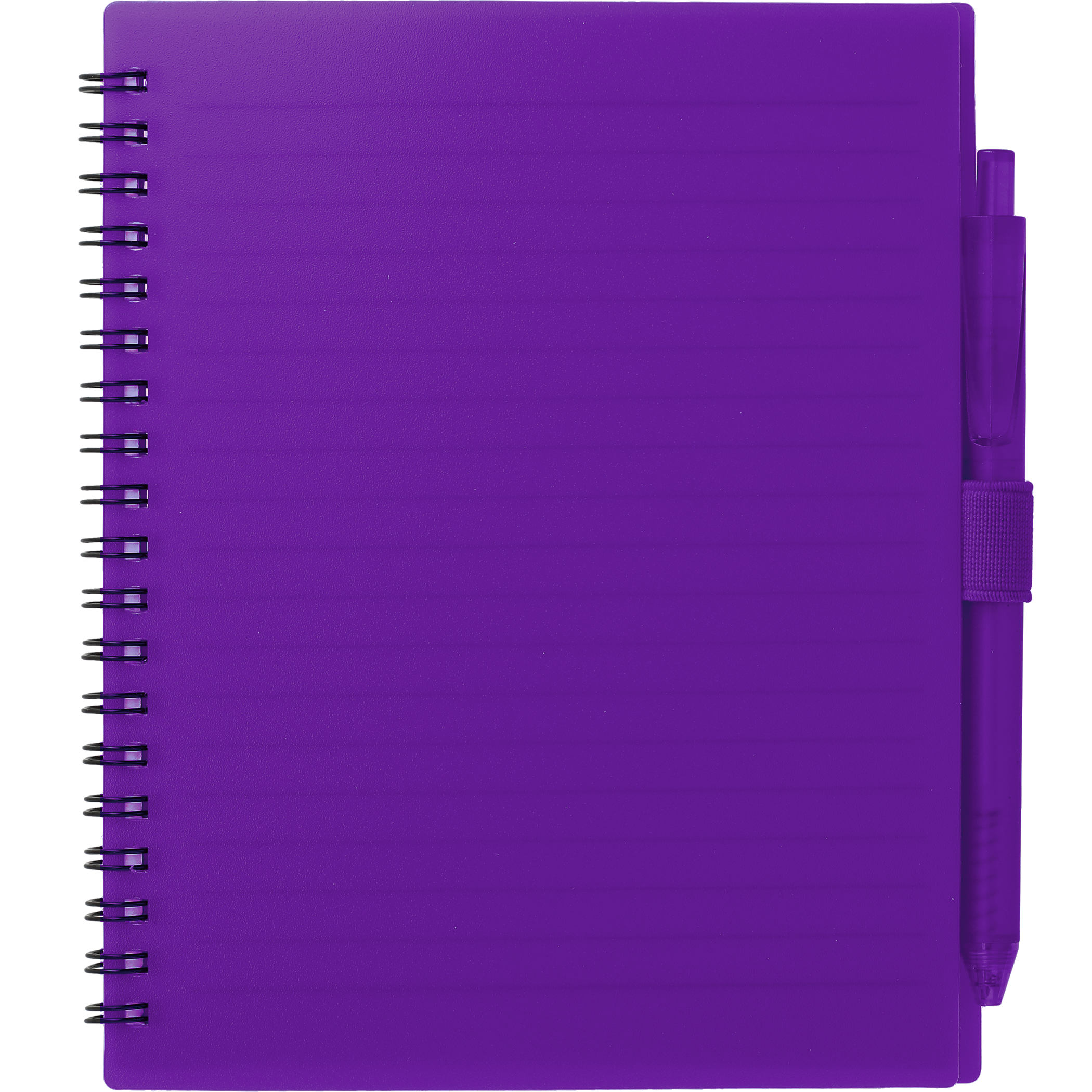 Picture of 5.5'' x 7'' FSC® Recycled Spiral Notebook w/ rPET Pen