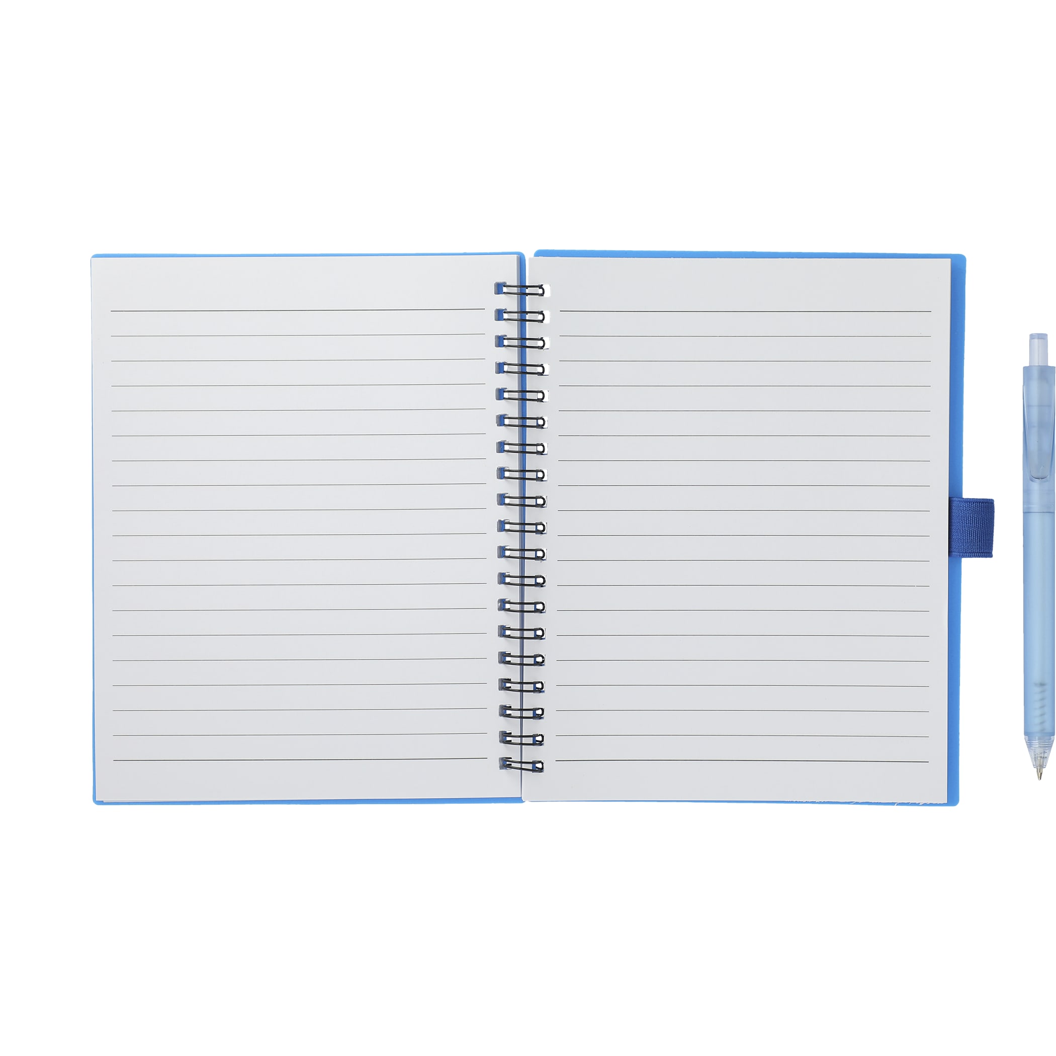 Picture of 5.5'' x 7'' FSC® Recycled Spiral Notebook w/ rPET Pen