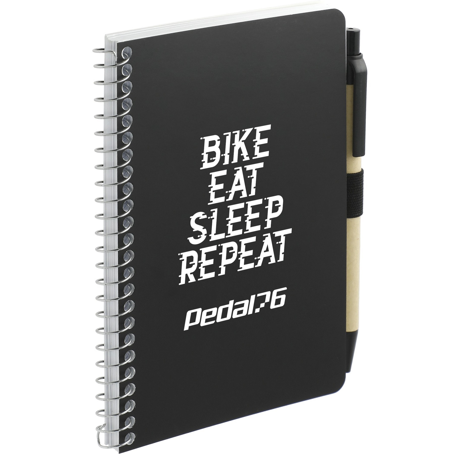 Picture of 4'' x 6'' FSC® Mix Pocket Spiral Notebook with Pen