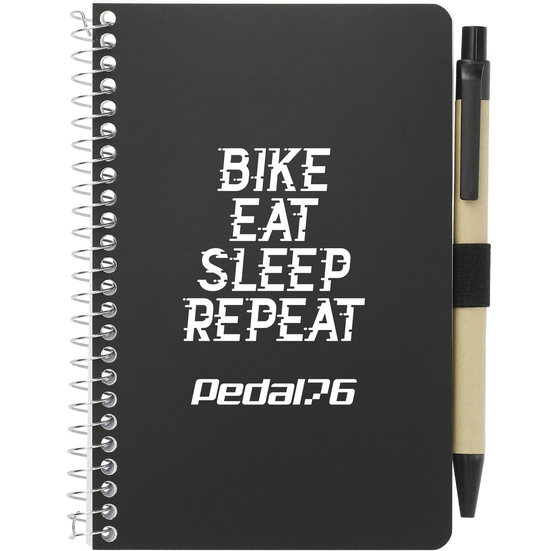 Picture of 4'' x 6'' FSC® Mix Pocket Spiral Notebook with Pen