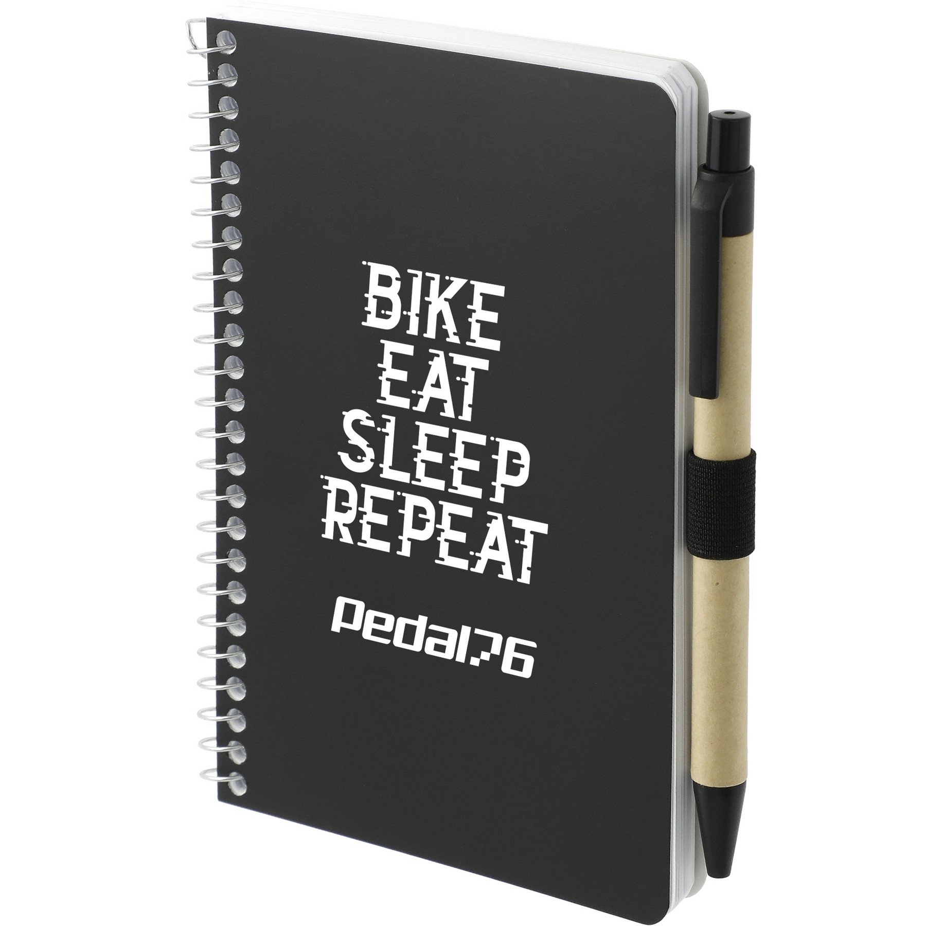 Picture of 4'' x 6'' FSC® Mix Pocket Spiral Notebook with Pen