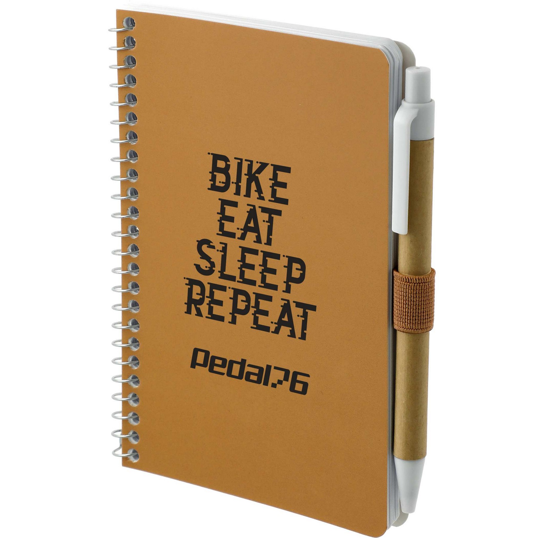 Picture of 4'' x 6'' FSC® Mix Pocket Spiral Notebook with Pen