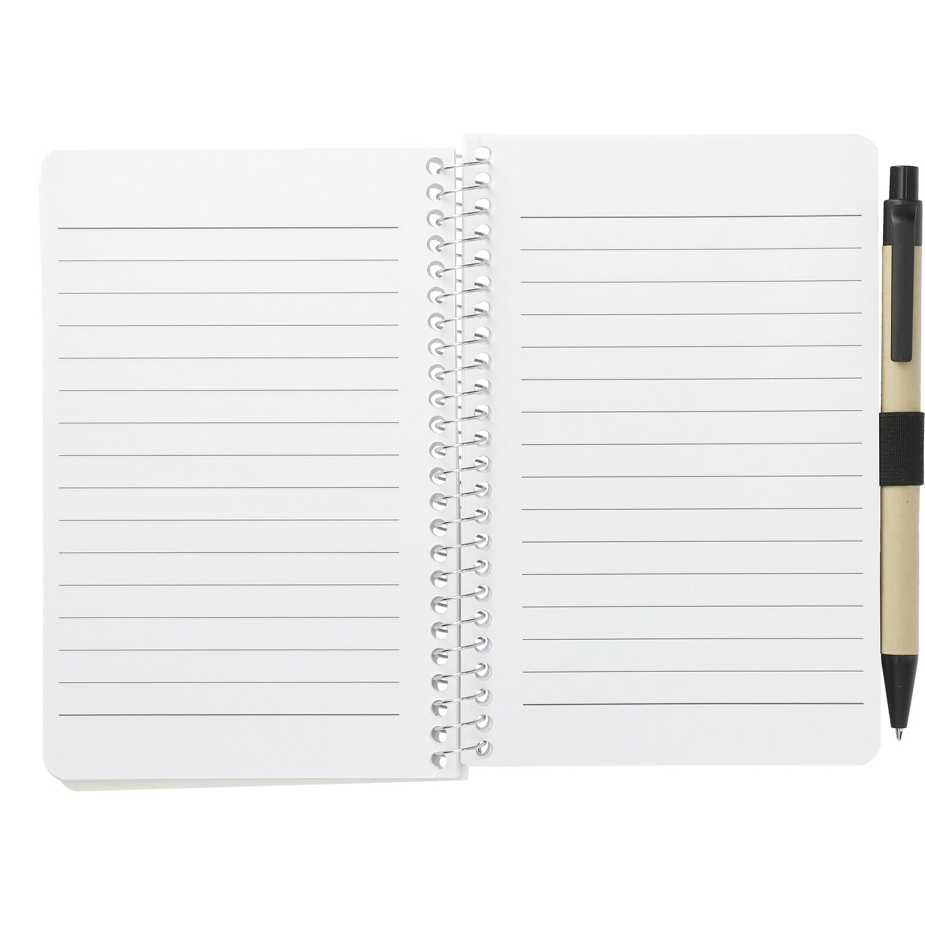 Picture of 4'' x 6'' FSC® Mix Pocket Spiral Notebook with Pen