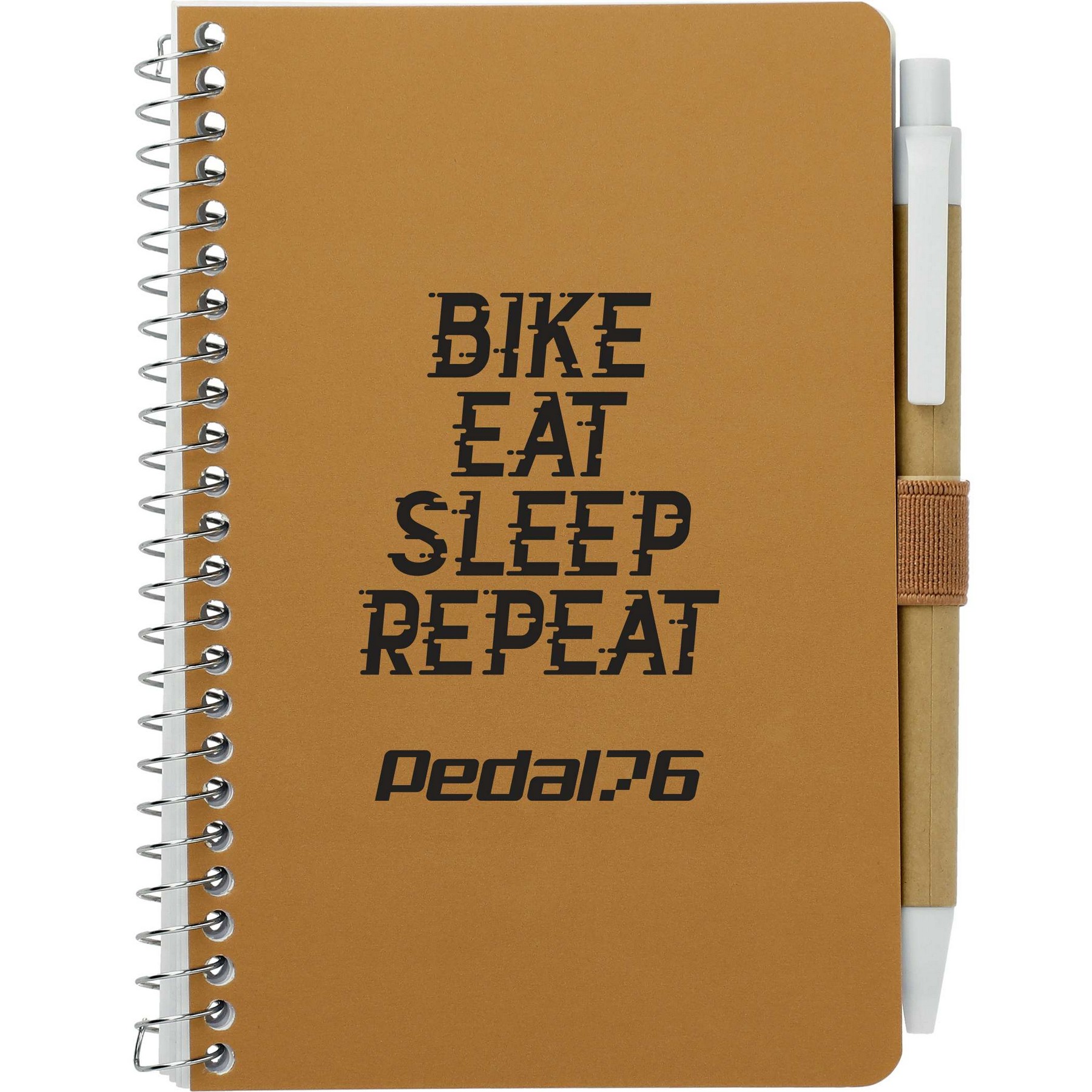 Picture of 4'' x 6'' FSC® Mix Pocket Spiral Notebook with Pen