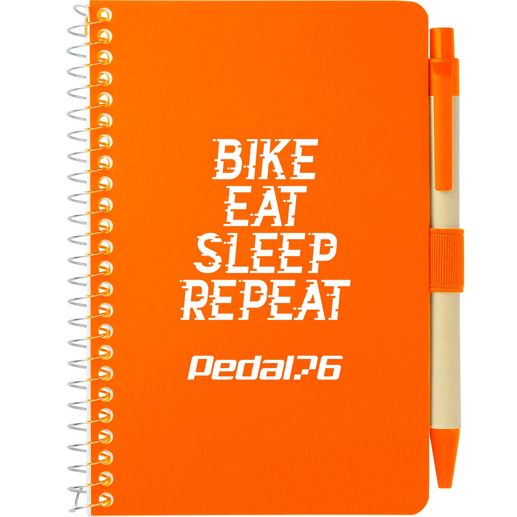Picture of 4'' x 6'' FSC® Mix Pocket Spiral Notebook with Pen
