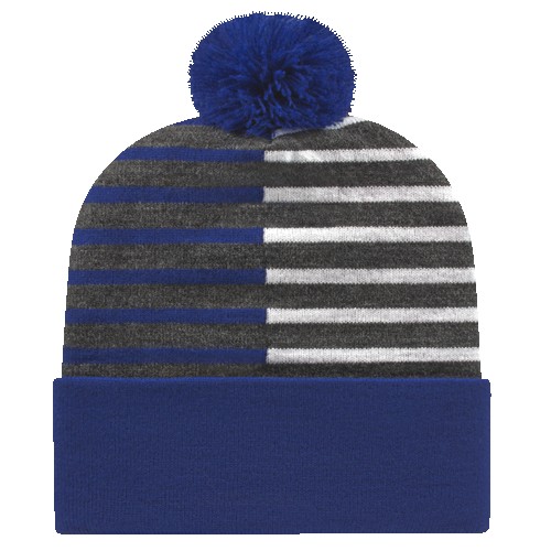 Picture of Half Color Knit Cap with Cuff