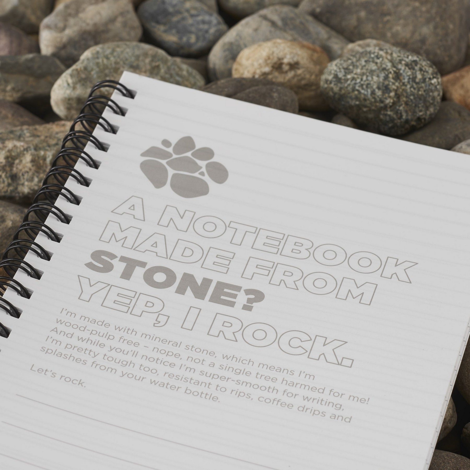 Picture of 5'' x 7'' Mineral Stone Field Spiral Notebook
