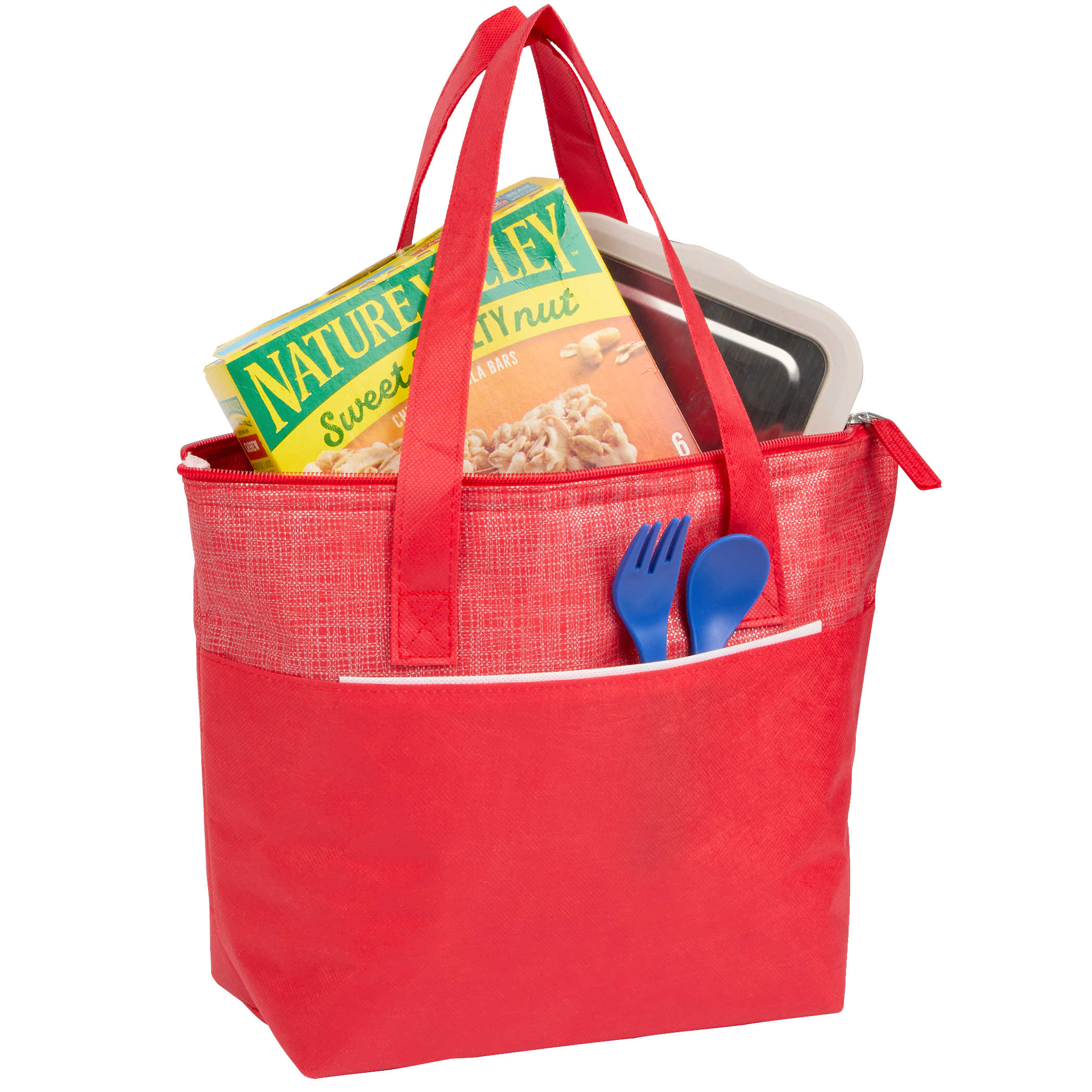 Picture of Mist Recycled 9-Can Non-Woven Tote Cooler