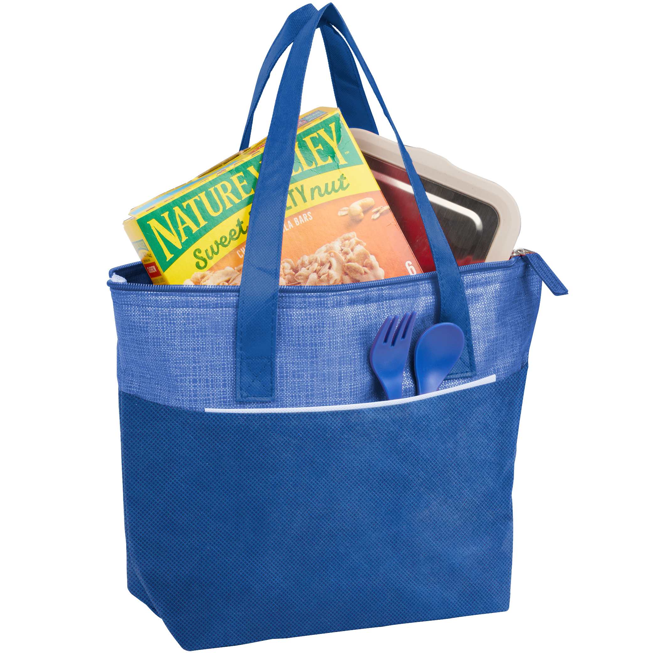 Picture of Mist Recycled 9-Can Non-Woven Tote Cooler