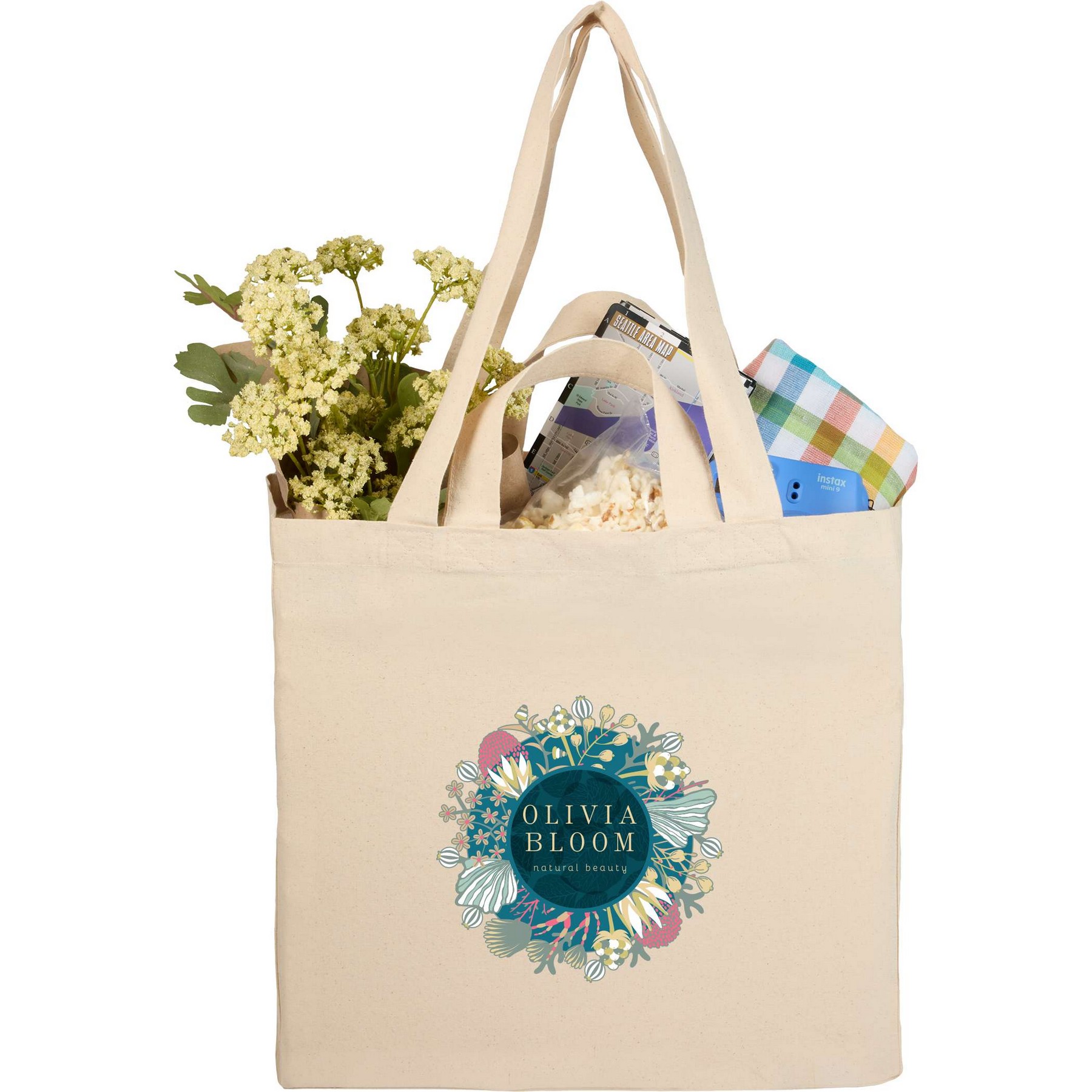 Picture of Organic 6oz Cotton Dual Carry Tote