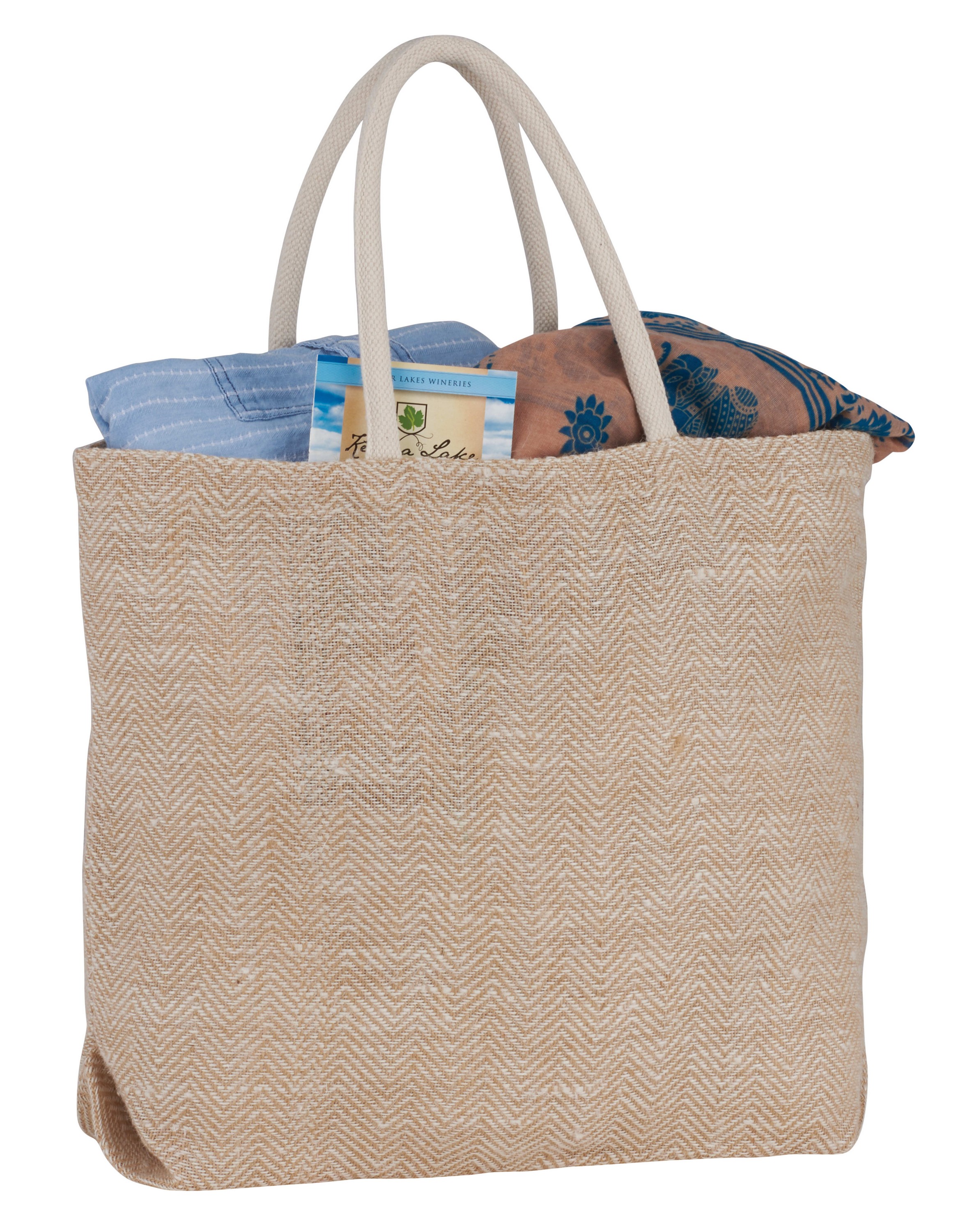 Picture of Herringbone Jute Tote