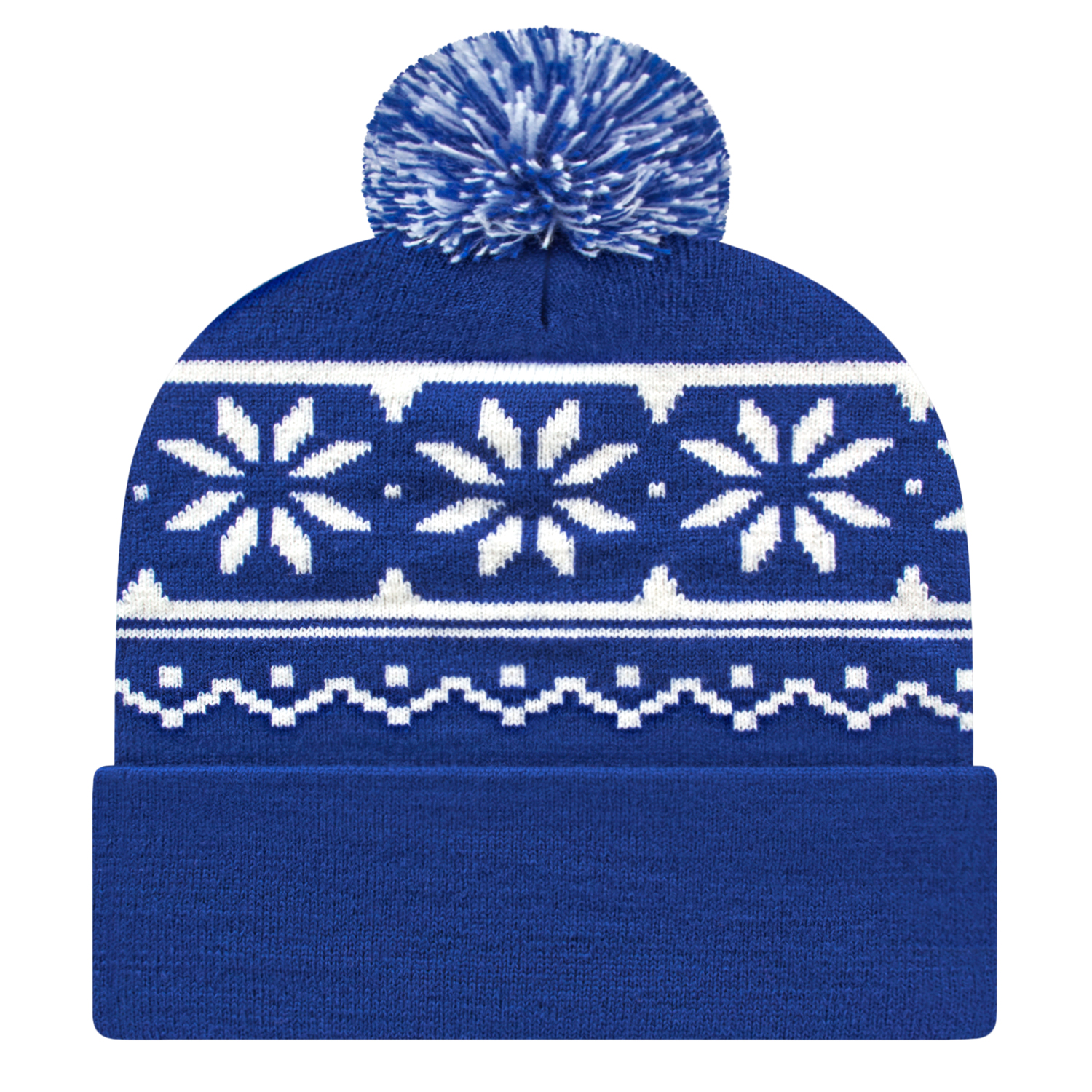 Picture of Snowflake Knit Cap with Cuff