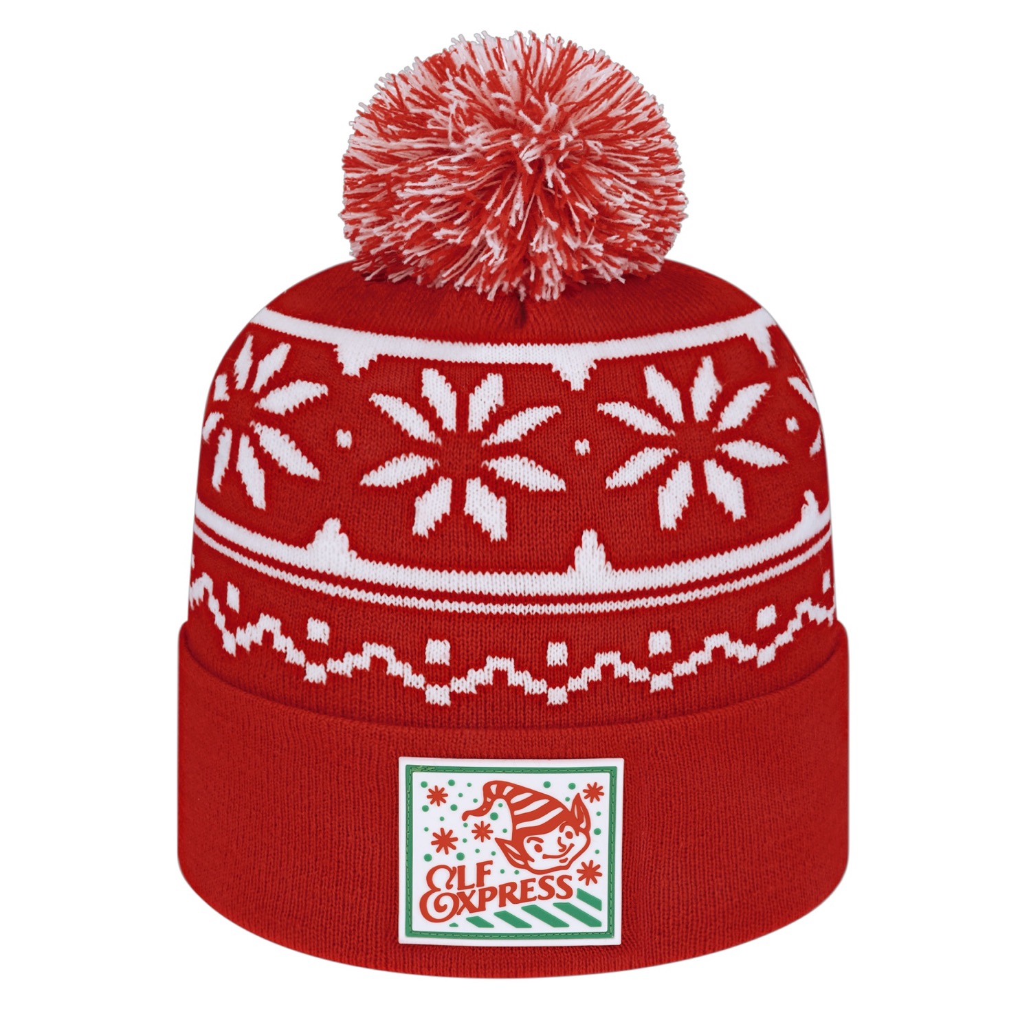 Picture of Snowflake Knit Cap with Cuff