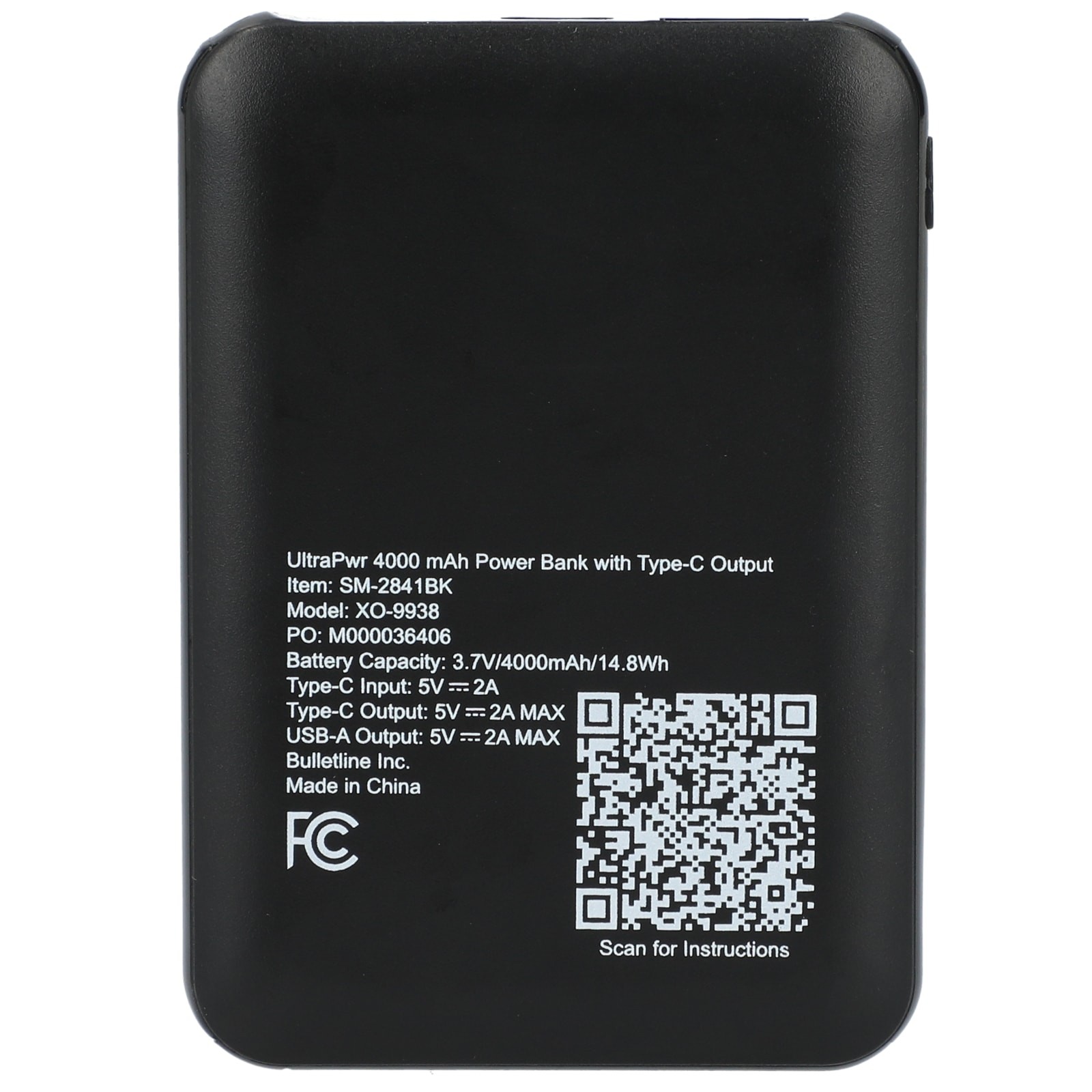 Picture of UltraPwr 4000 mAh Power Bank with Type-C Output