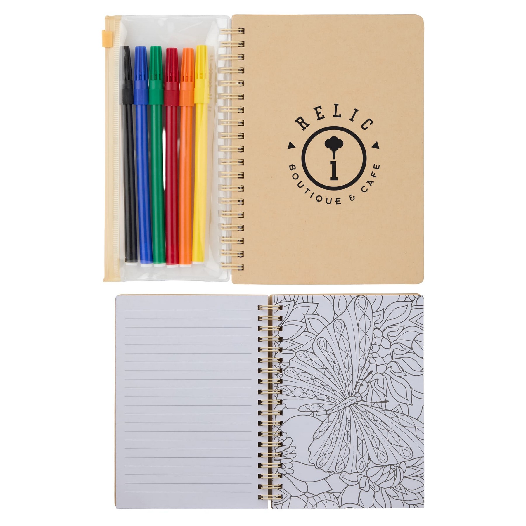 Picture of 5" x 7" FSC® Mix Doodle Notebook with Markers?