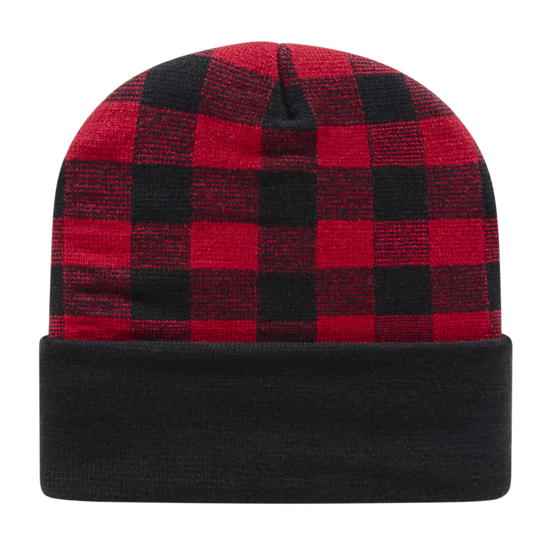 Picture of Plaid Knit Cap with Cuff