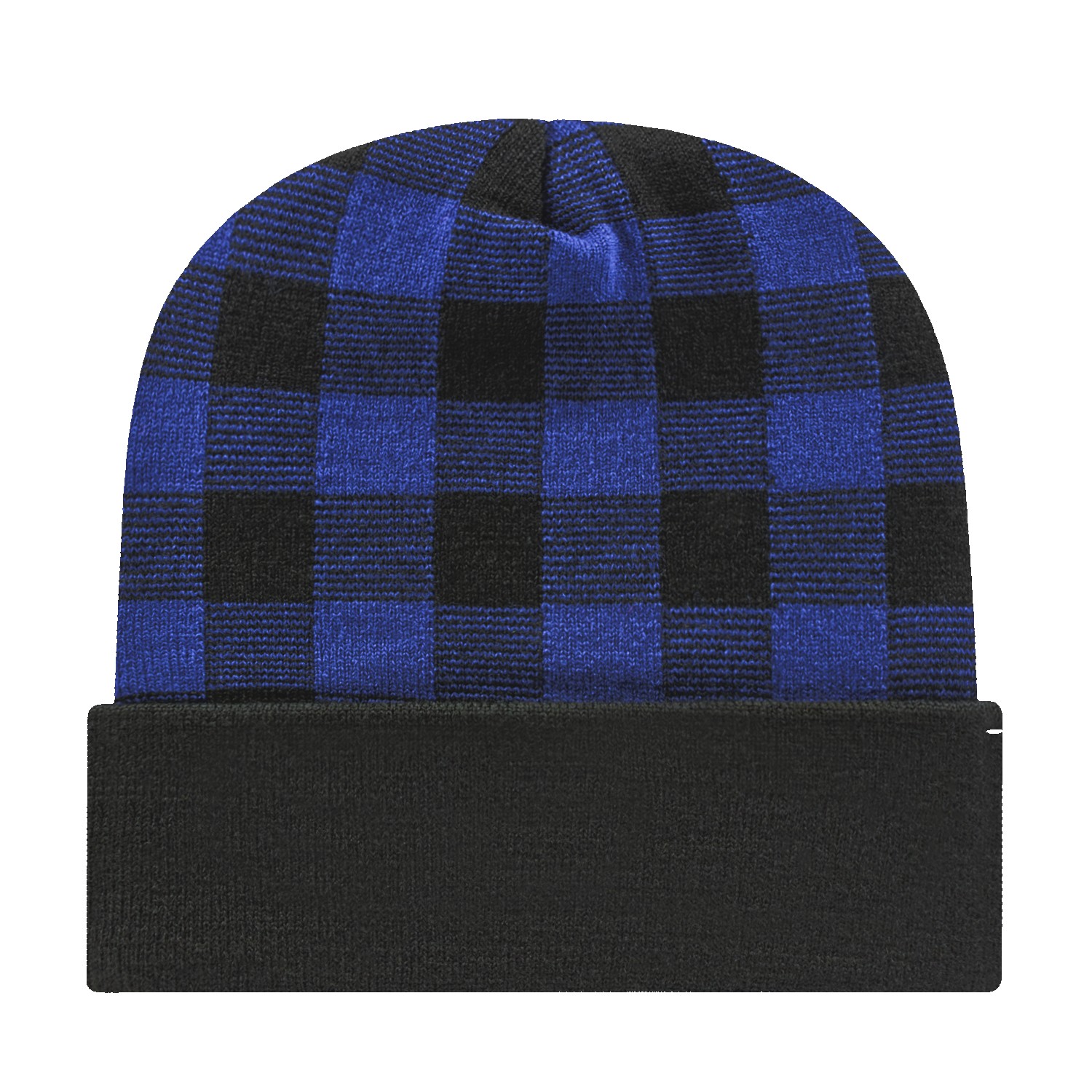 Picture of Plaid Knit Cap with Cuff