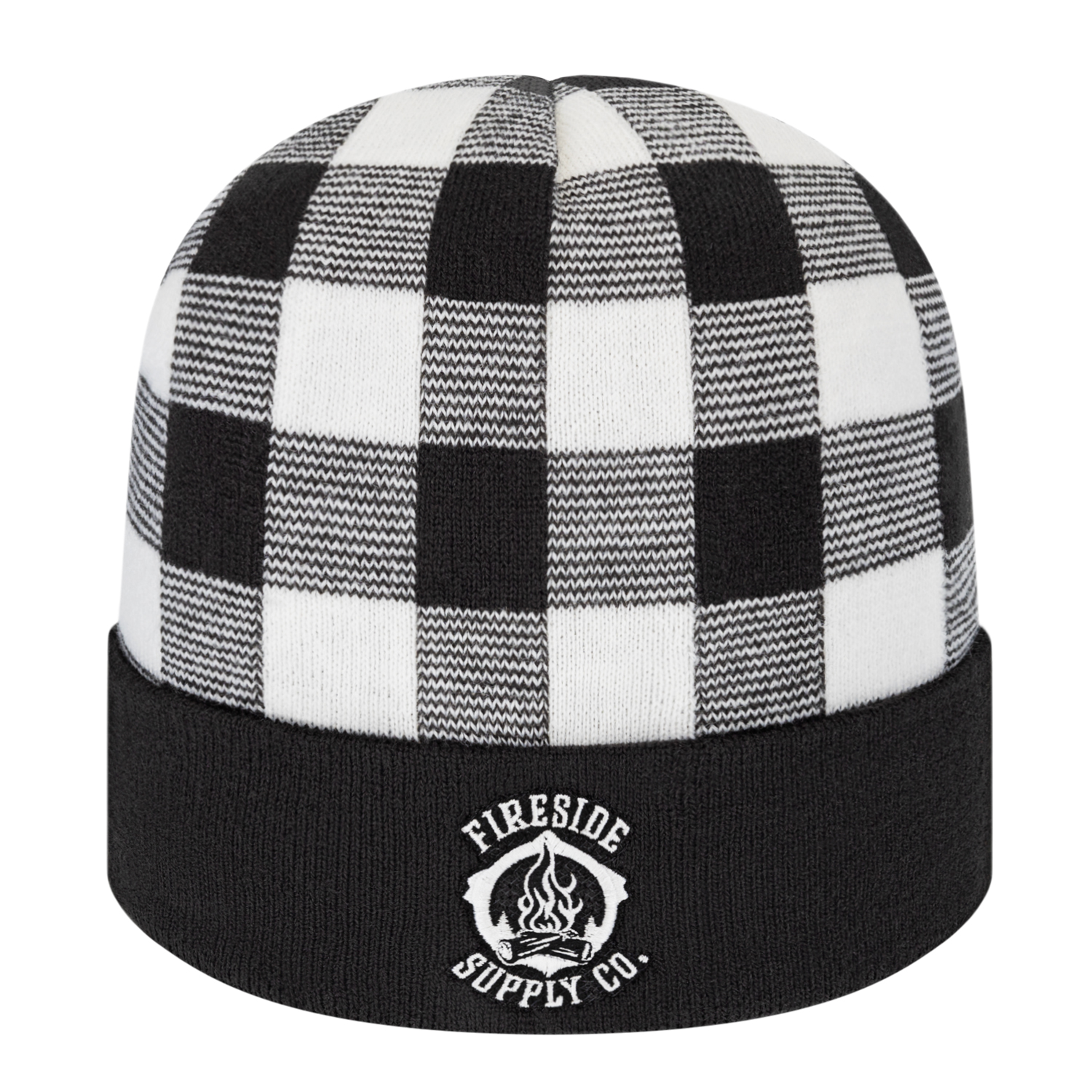 Picture of Plaid Knit Cap with Cuff