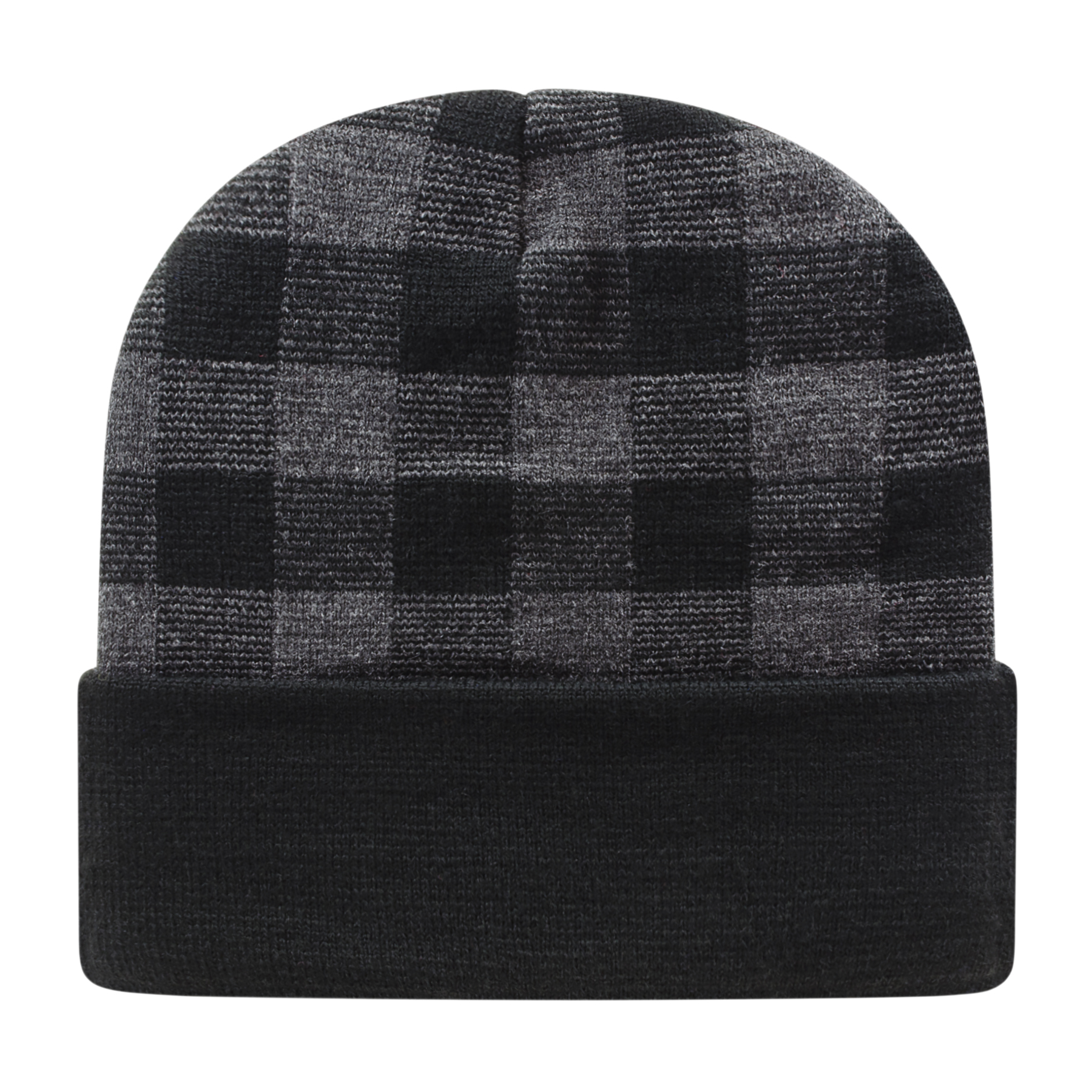 Picture of Plaid Knit Cap with Cuff