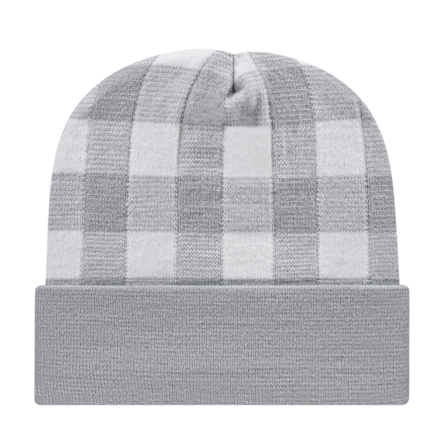 Picture of Plaid Knit Cap with Cuff