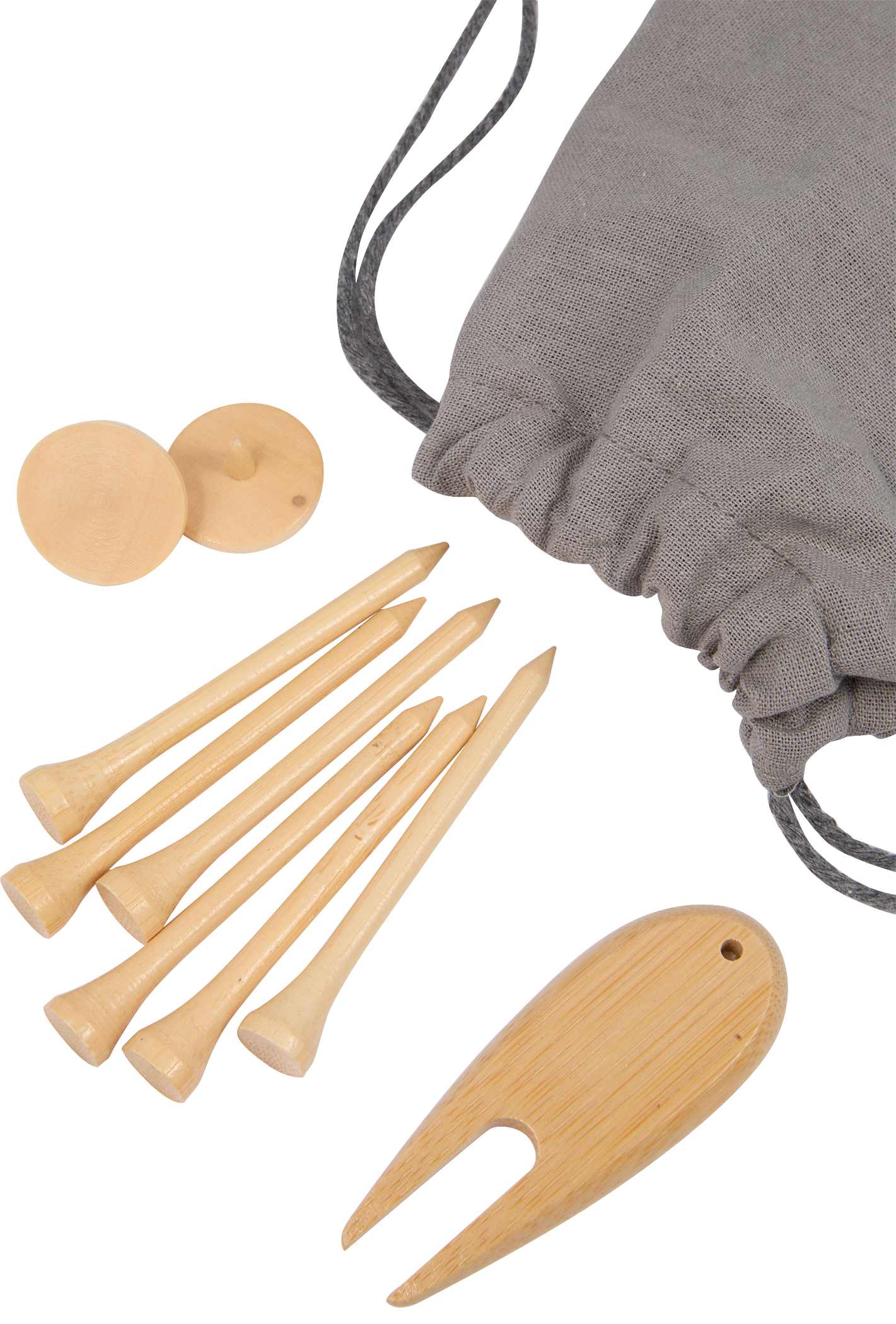 Picture of Bamboo Golf Tee Set with Recycled Pouch