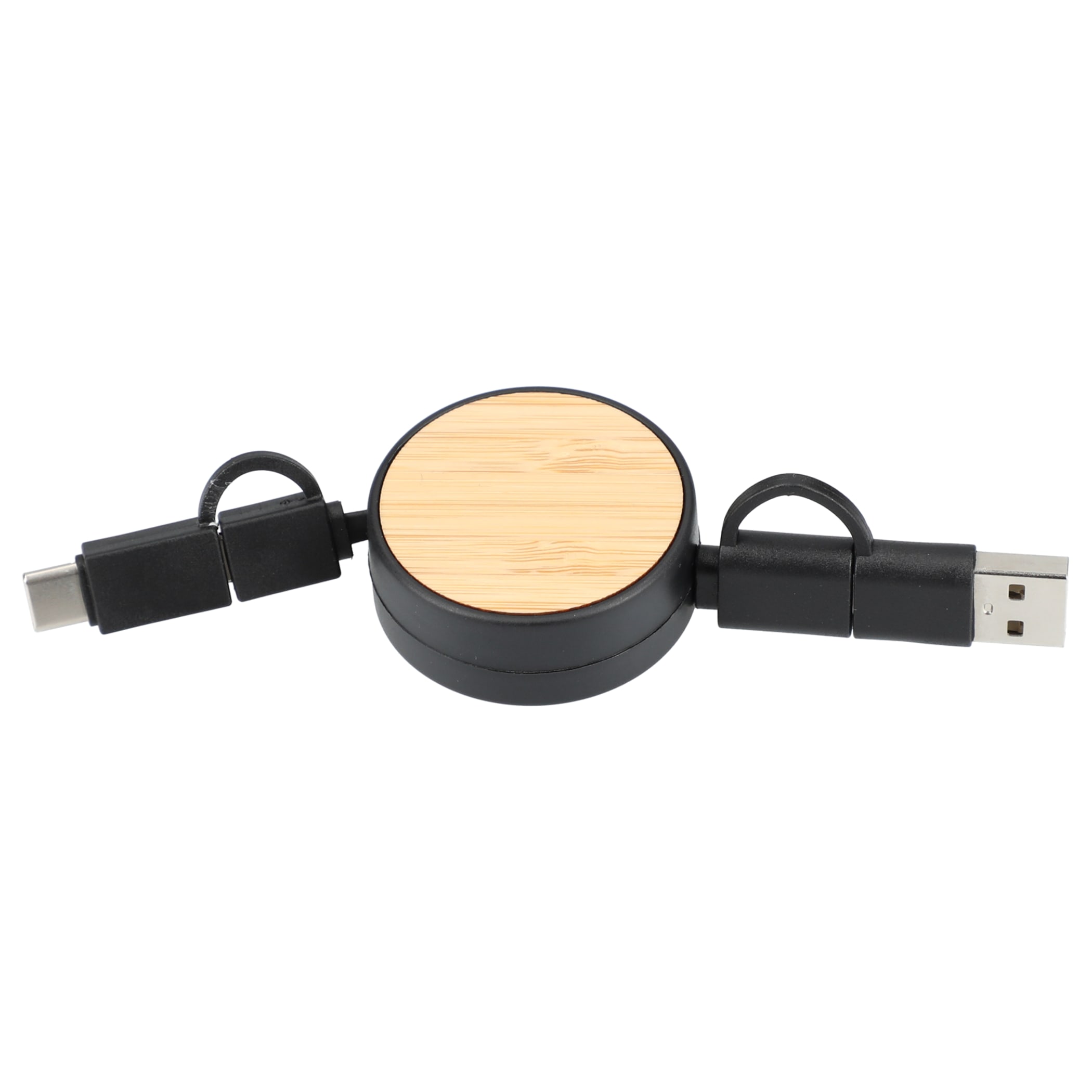 Picture of FSC® 100% Bamboo Retractable 5-in-1 Charging Cable