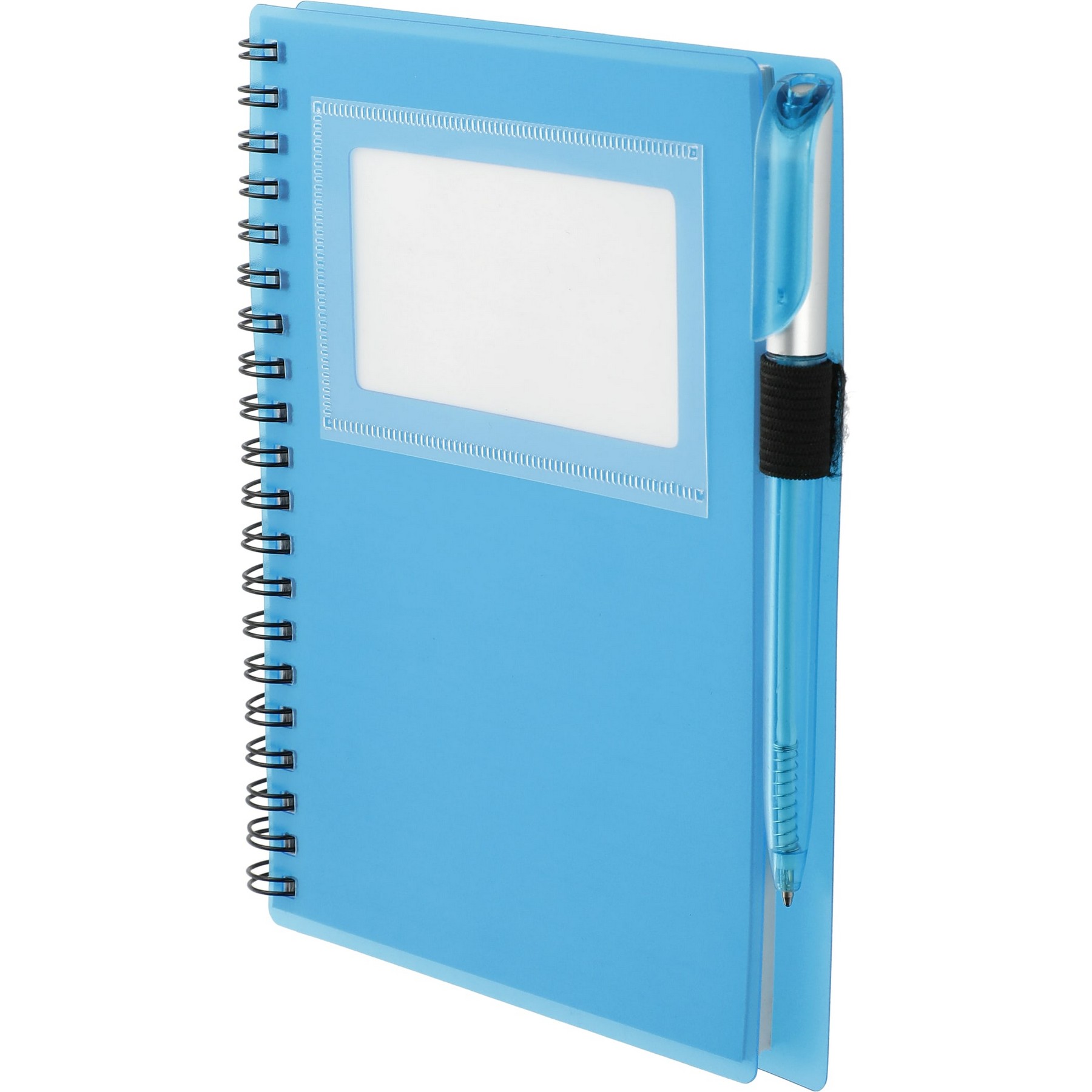 Picture of 5.5'' x 7'' FSC® Mix Star Spiral Notebook with Pen