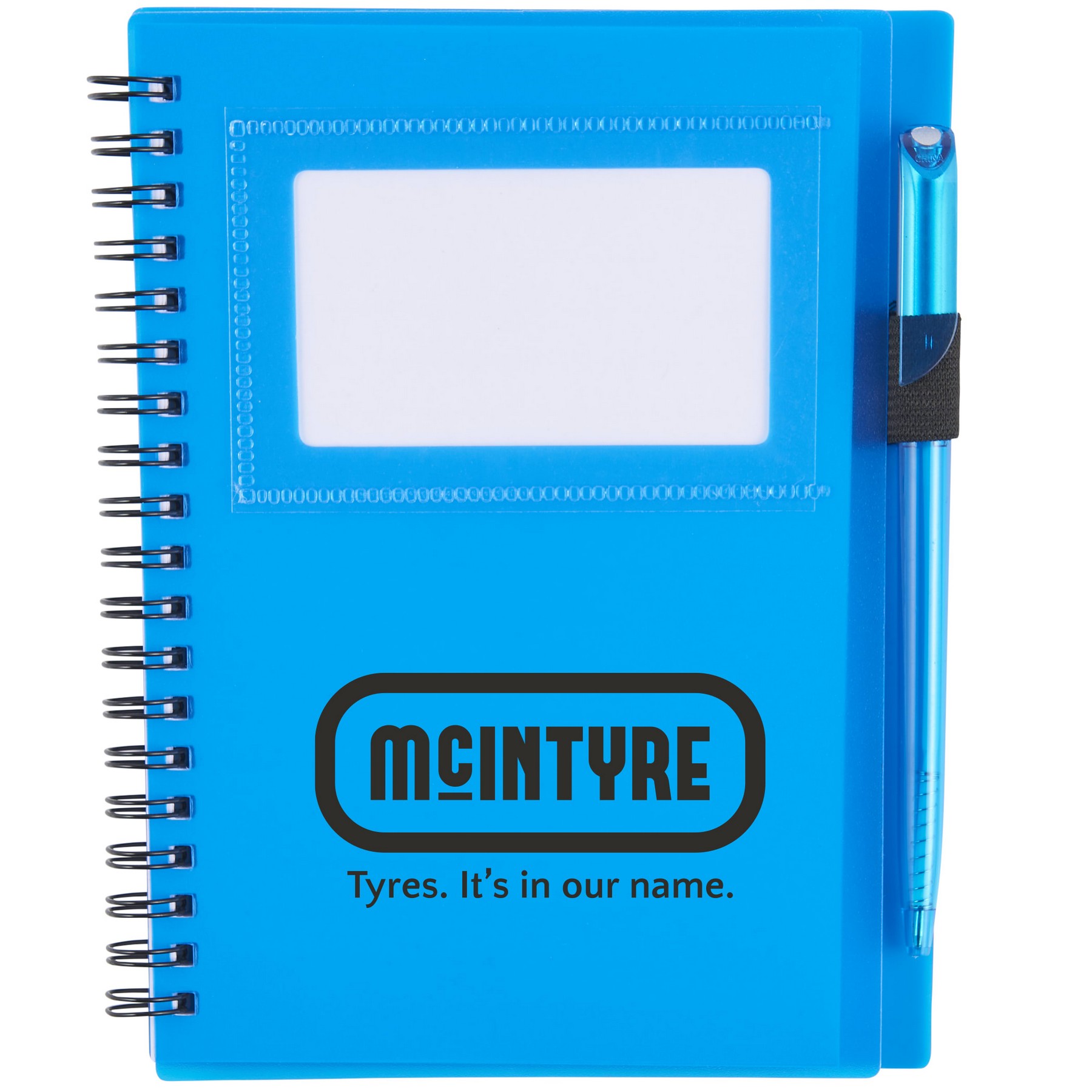 Picture of 5.5'' x 7'' FSC® Mix Star Spiral Notebook with Pen