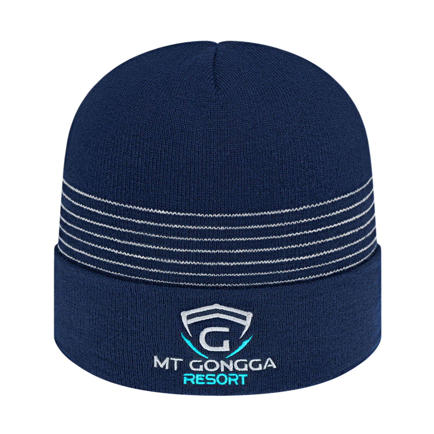 Picture of Thin Striped Knit Cap with Cuff