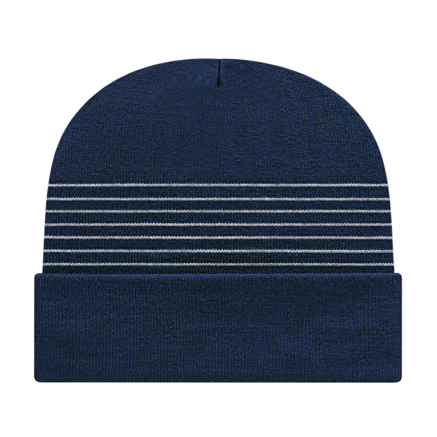 Picture of Thin Striped Knit Cap with Cuff