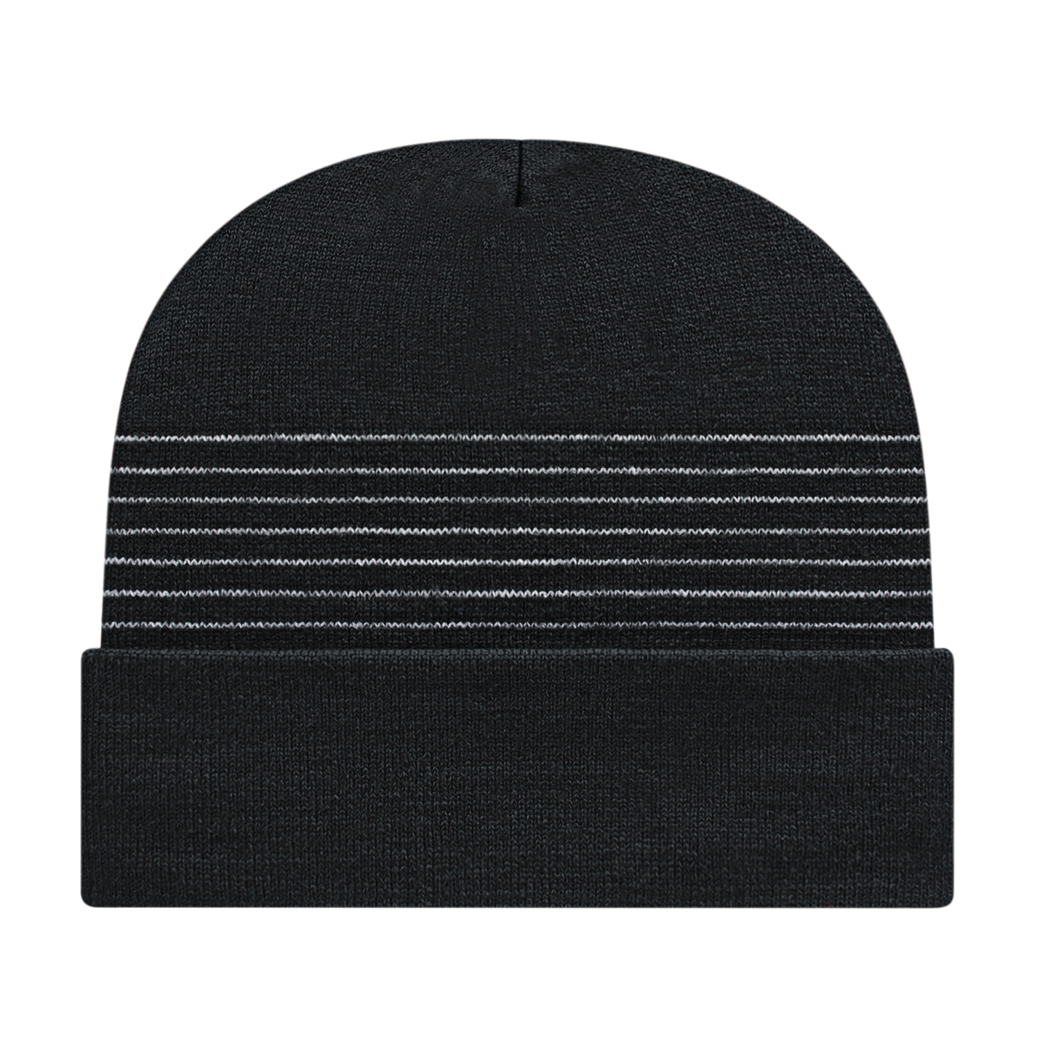Picture of Thin Striped Knit Cap with Cuff