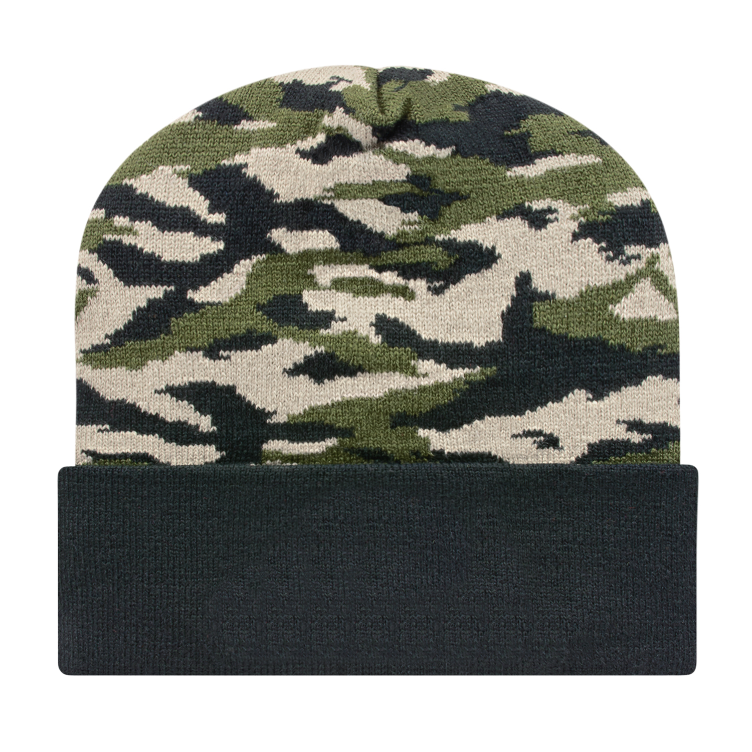Picture of Vintage Tiger Camouflage Knit Cap with Solid Cuff