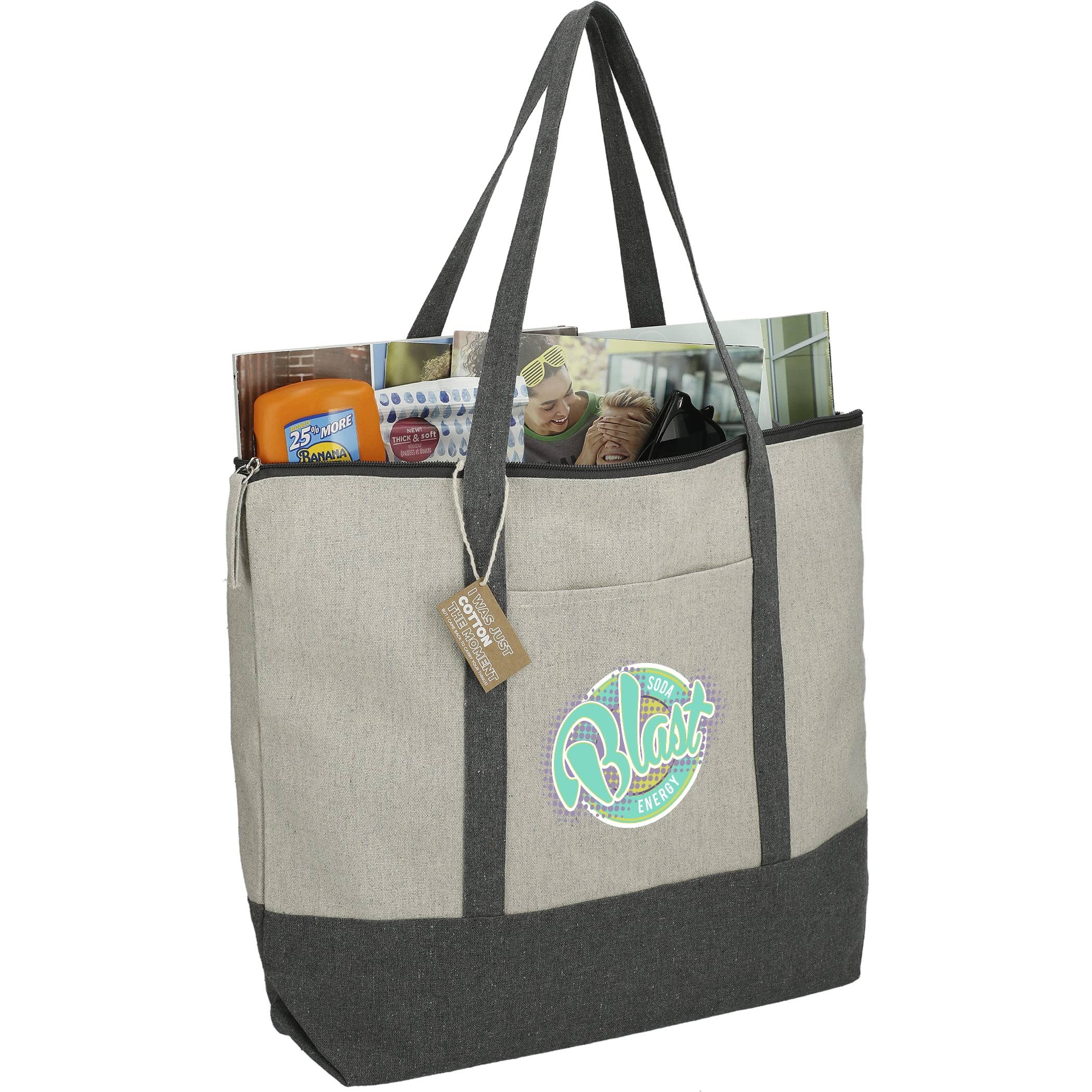 Picture of Repose 10oz Recycled Cotton Zippered Tote