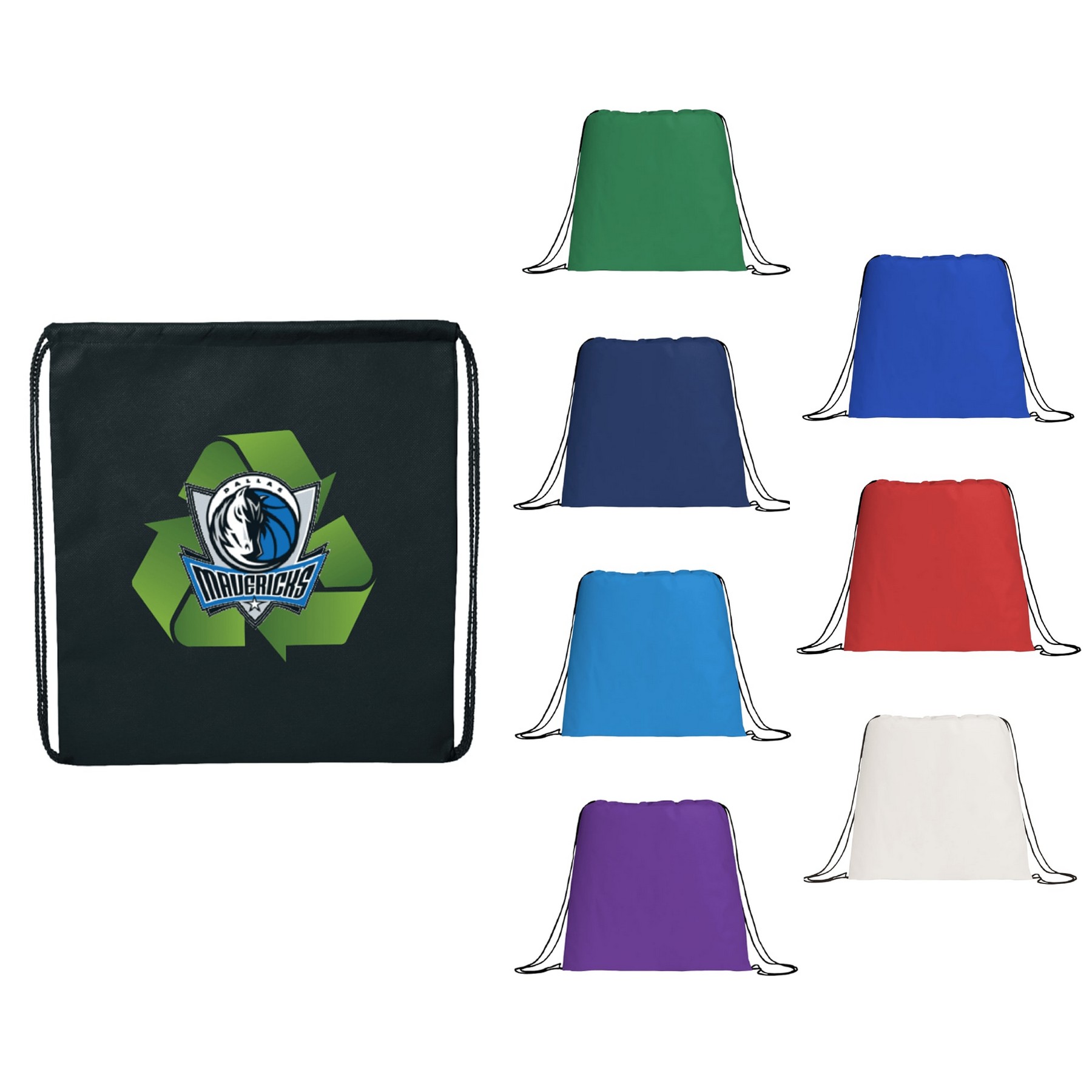 Picture of Evergreen Non-Woven Drawstring Bag