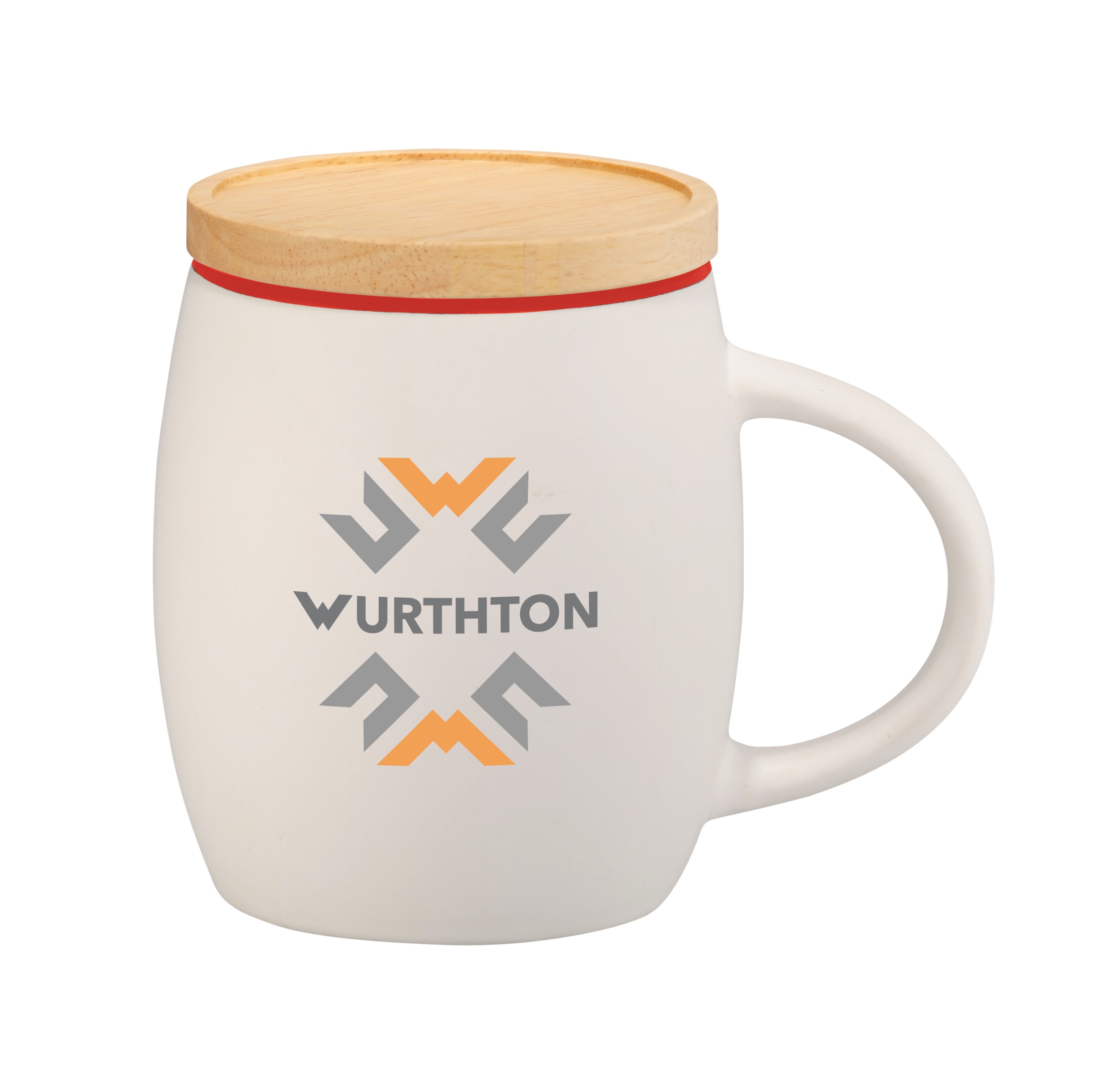 Picture of Hearth Ceramic Mug with Wood Lid/Coaster 15oz