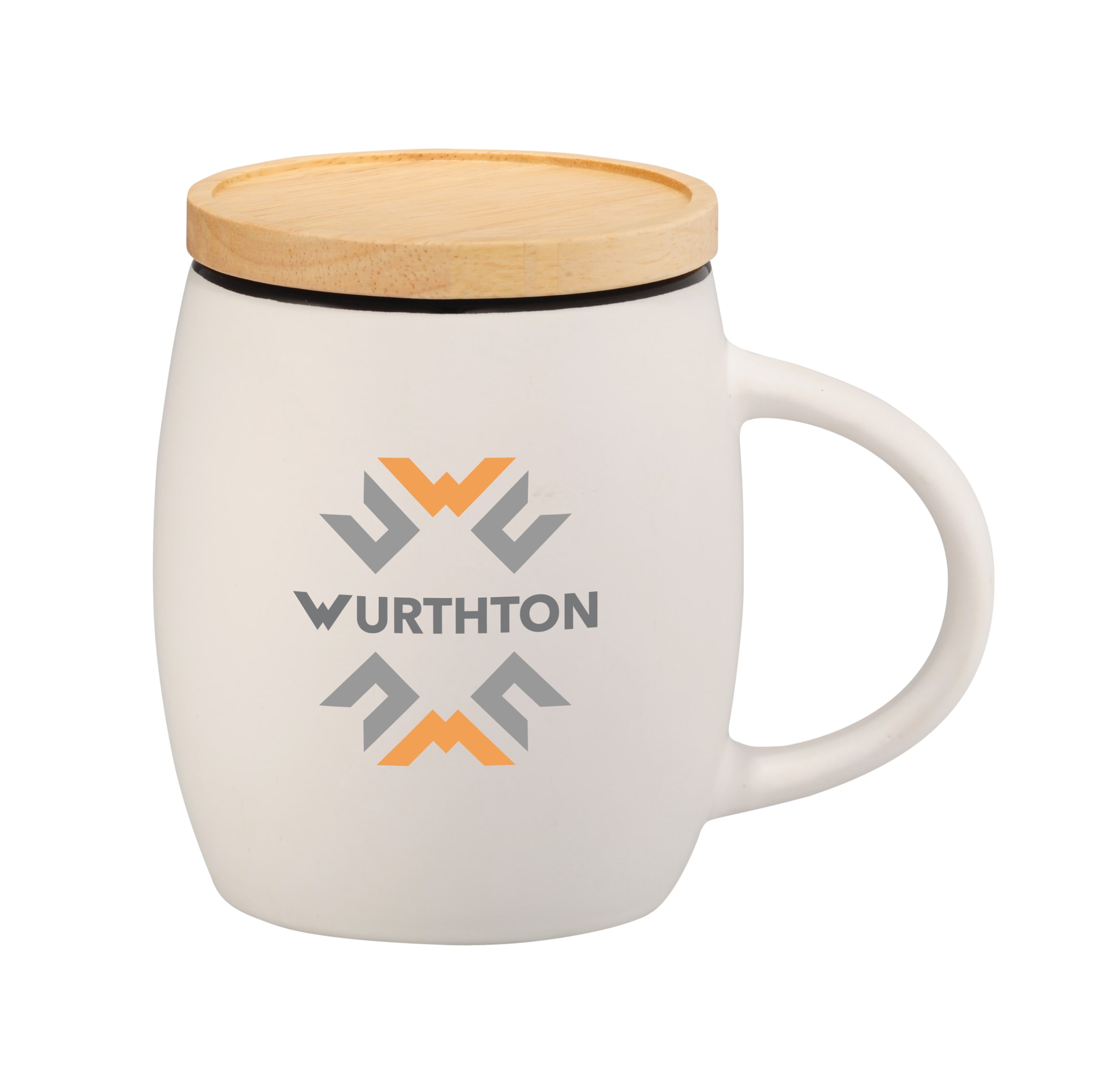 Picture of Hearth Ceramic Mug with Wood Lid/Coaster 15oz