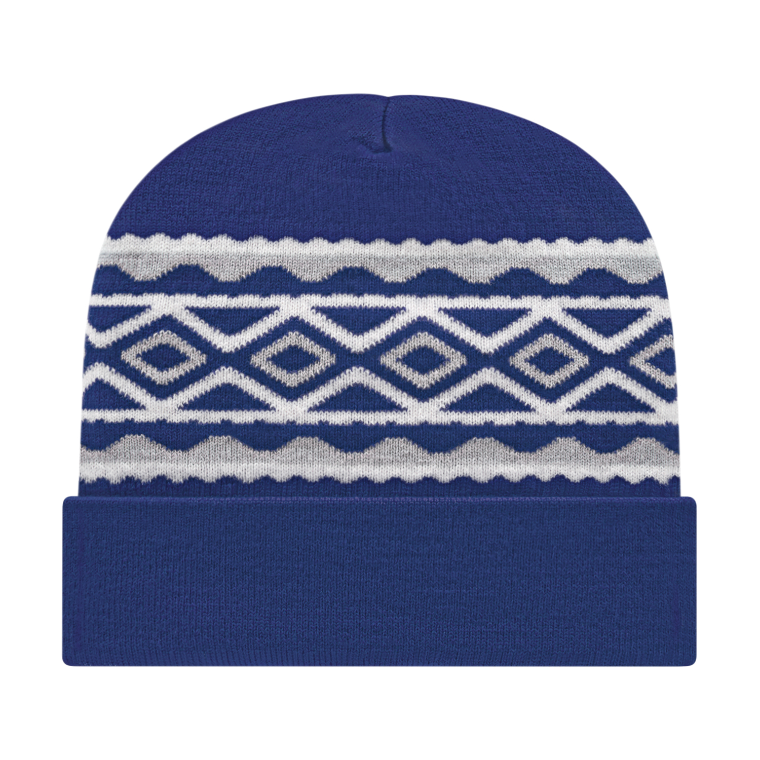 Picture of Diamond Pattern Knit Cap with Cuff